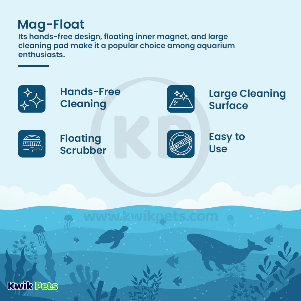 Mag-Float Floating Magnet Glass Aquarium Cleaner Medium - Image 2