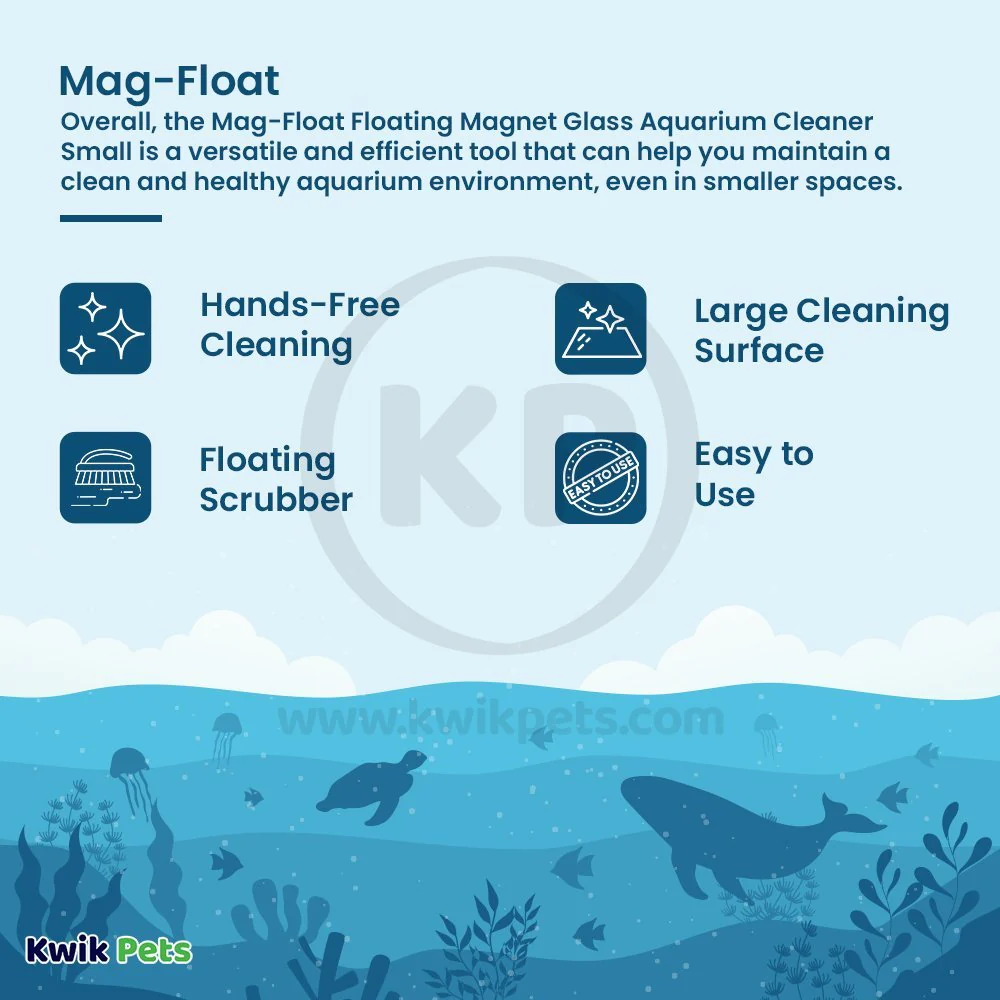 Mag-Float Floating Magnet Glass Aquarium Cleaner Small - Image 2