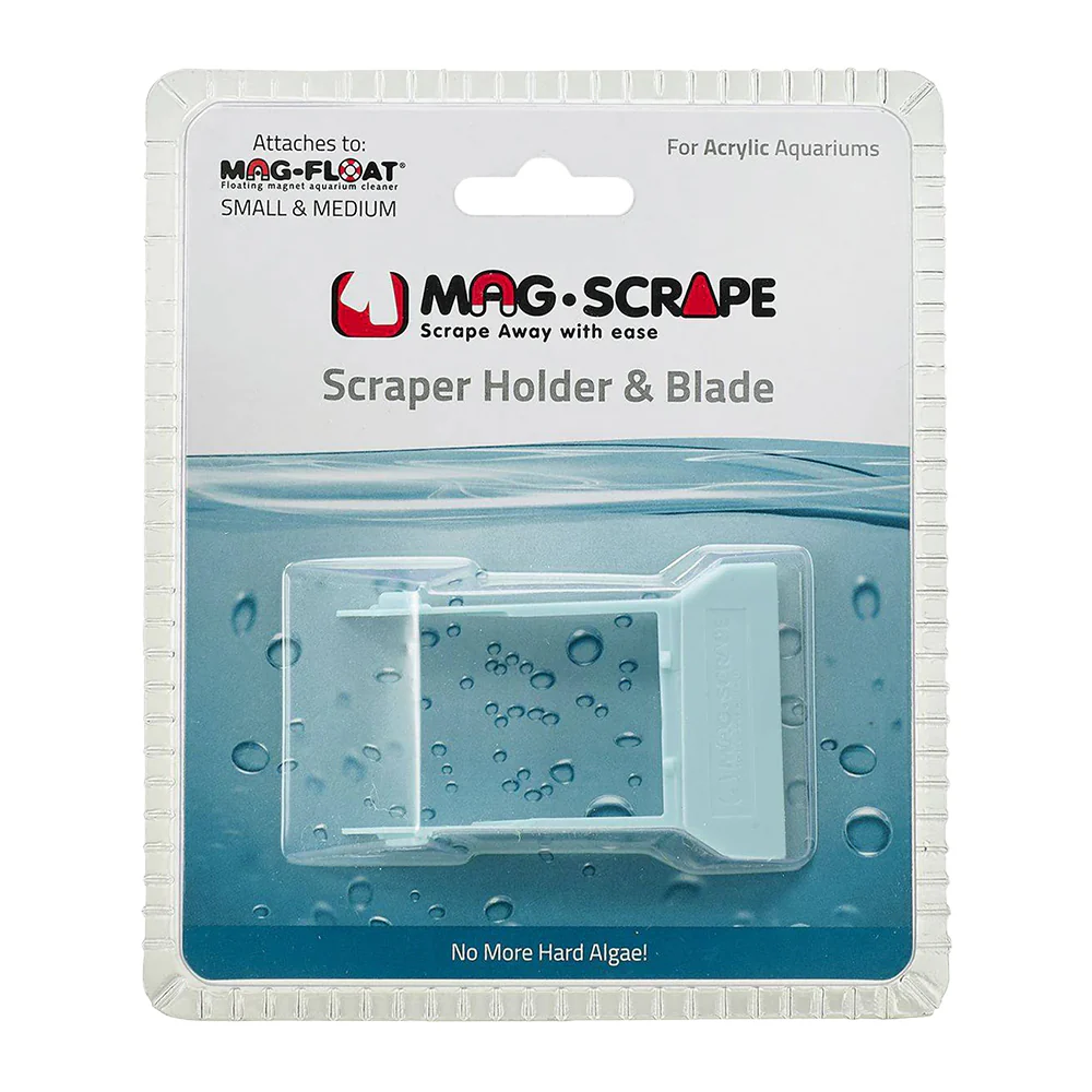 Mag-Float Scraper Holder & Blade for the Acrylic Aquariums Blue/Clear Small & Medium