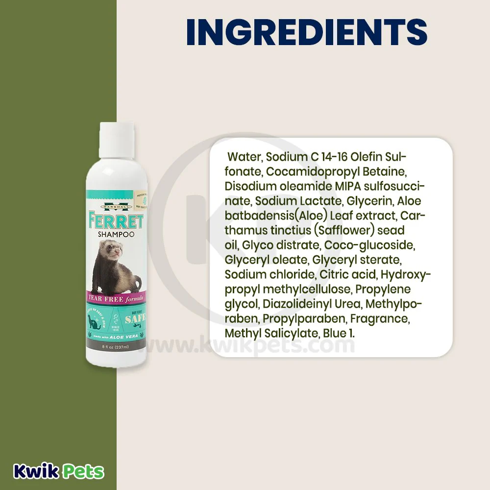 Marshall Pet Products Tear Free Ferret Shampoo with Aloe Vera 8-oz - Image 5