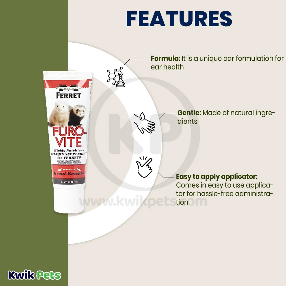 Marshall Pet Products Furo-Vite Highly Nutritious Vitamin Supplement for Ferrets 3.5-oz - Image 3