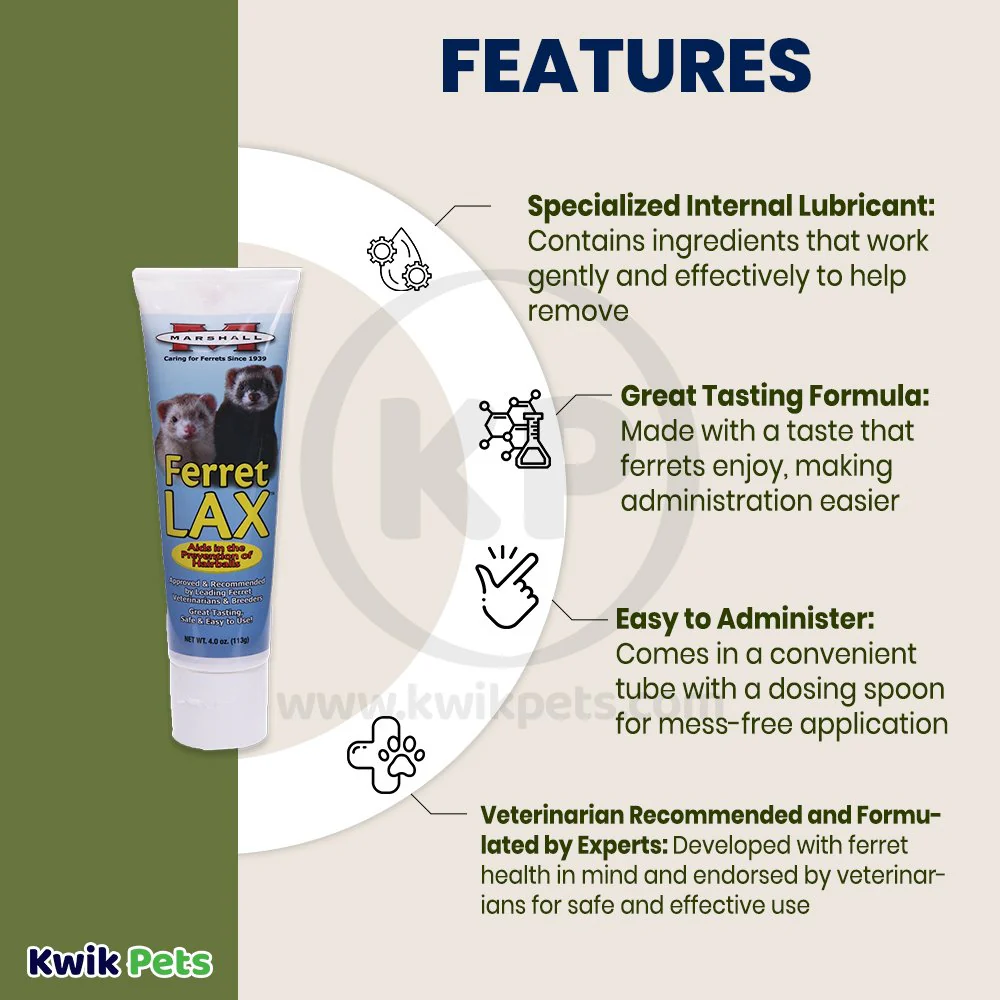 Marshall Pet Products Ferret Lax Hairball & Obstruction Remedy 3-oz - Image 3