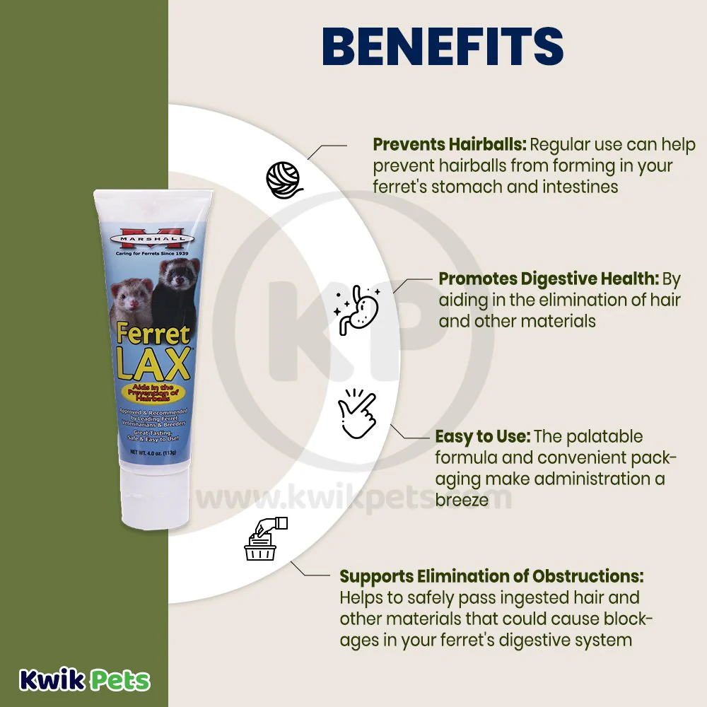 Marshall Pet Products Ferret Lax Hairball & Obstruction Remedy 3-oz - Image 4
