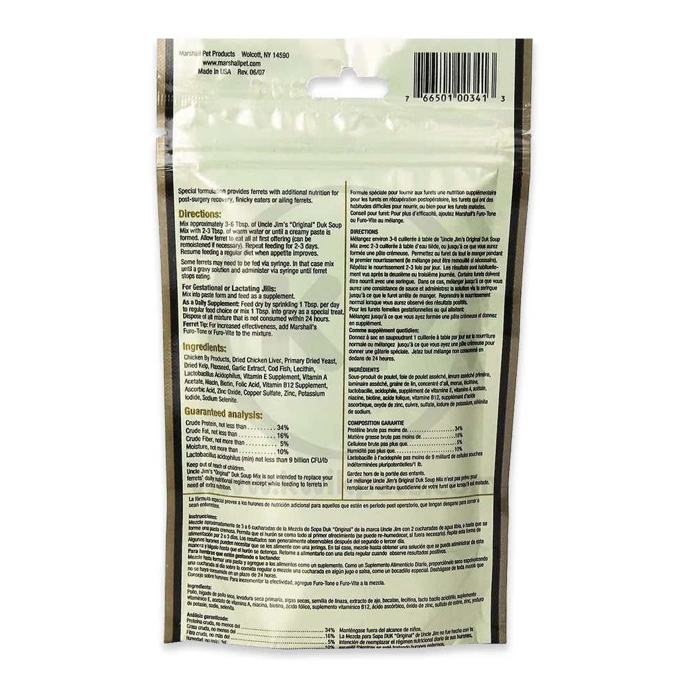 Marshall Pet Products Uncle Jim's Original Duk Soup Mix Wet Food 4.5-oz - Image 2