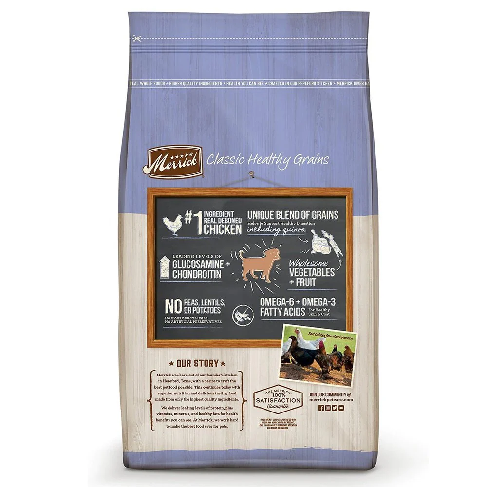 Merrick Classic Healthy Grains Puppy Recipe Dry Dog Food 4-lb - Image 2