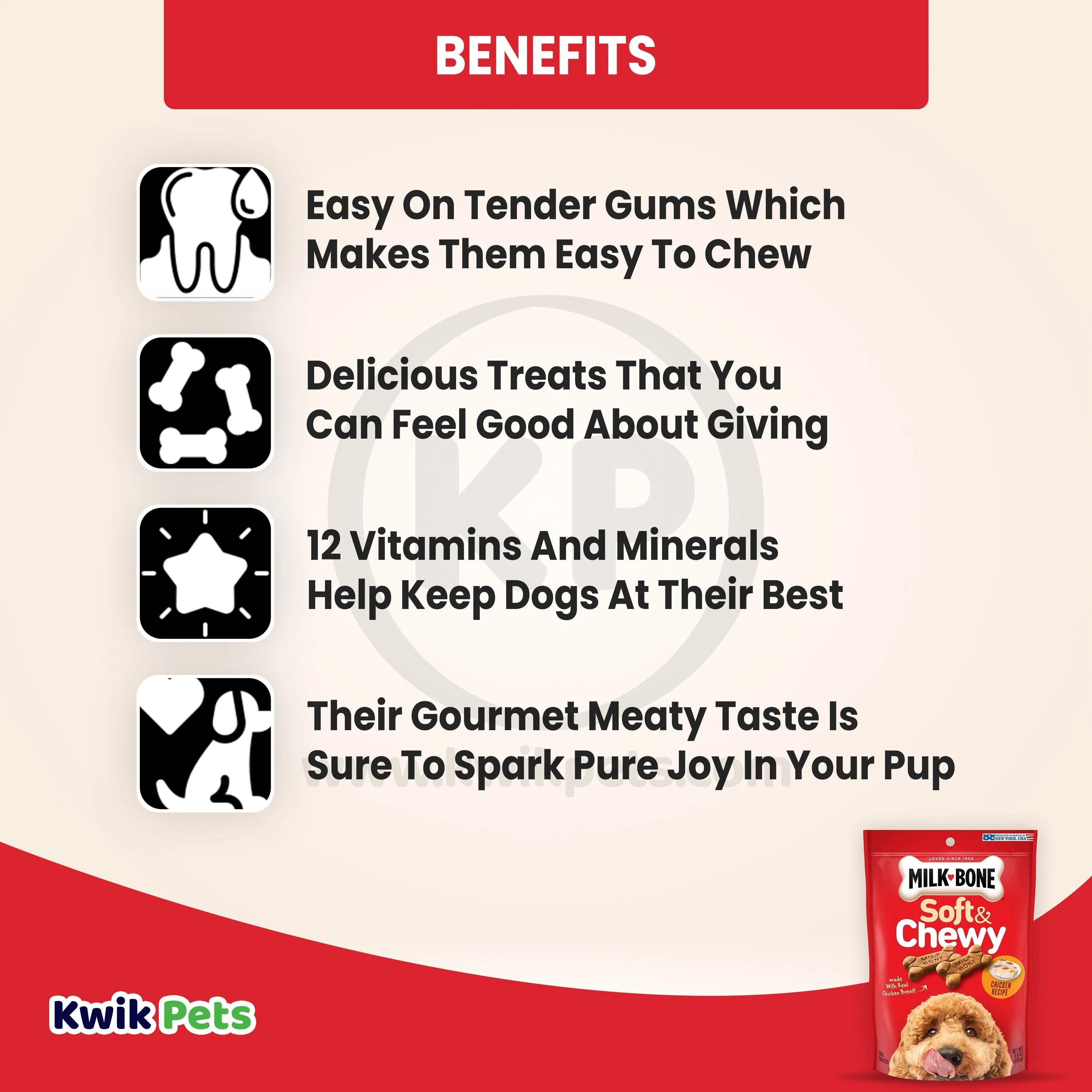 Milk-Bone Soft & Chewy Chicken Dog Treats 5.6-oz - Image 4