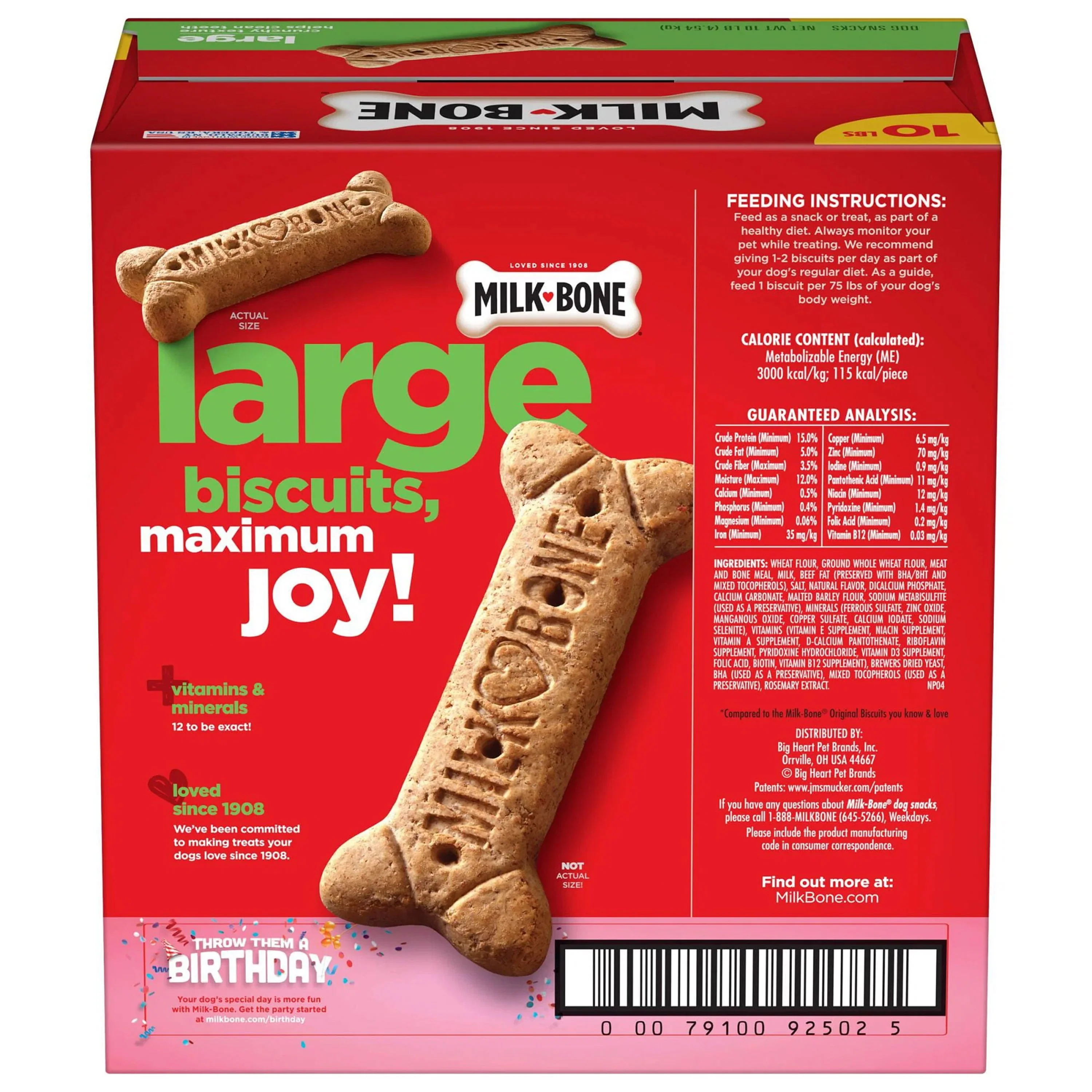 Milk-Bone Dog Biscuits Original Large 10-lb - Image 2