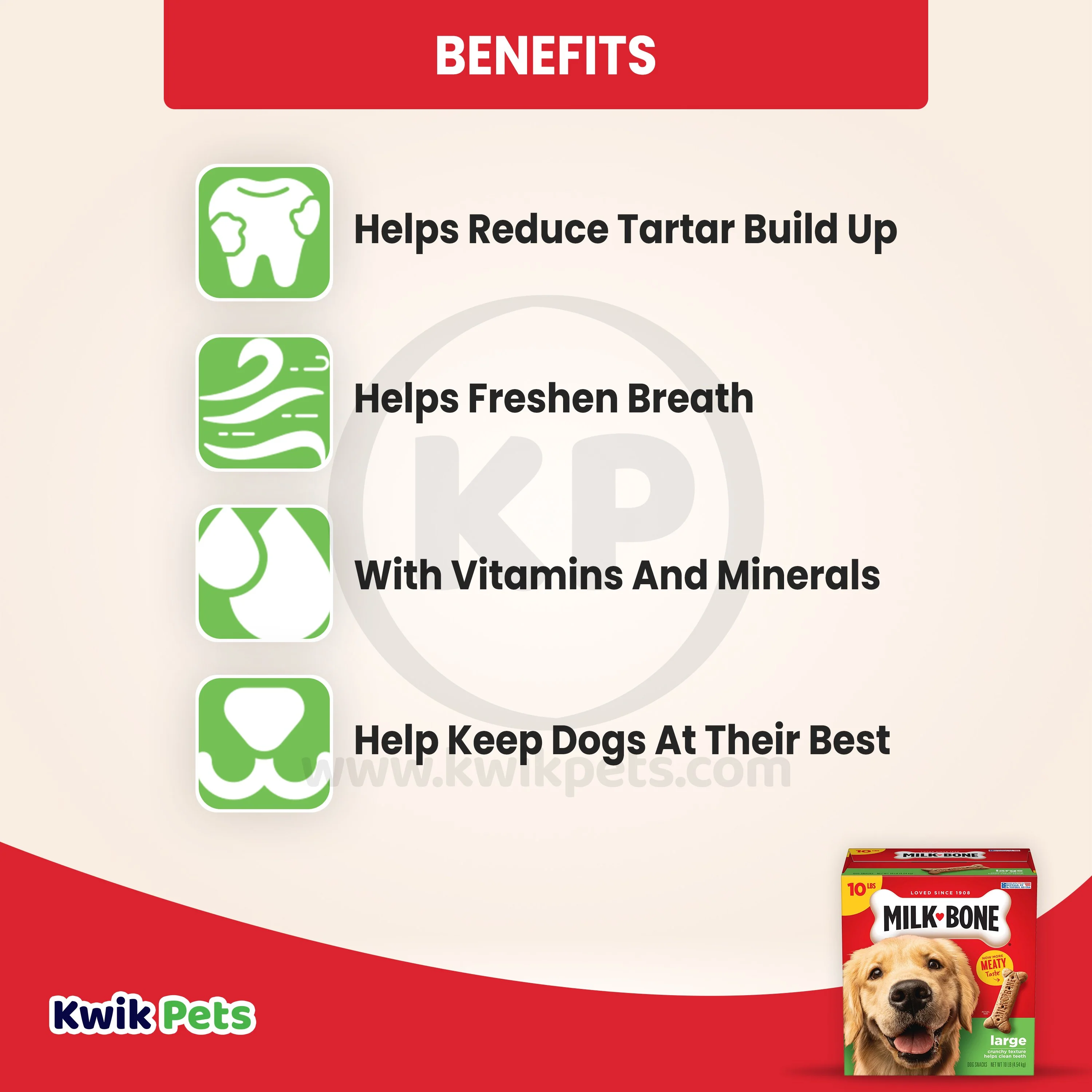 Milk-Bone Dog Biscuits Original Large 10-lb - Image 4