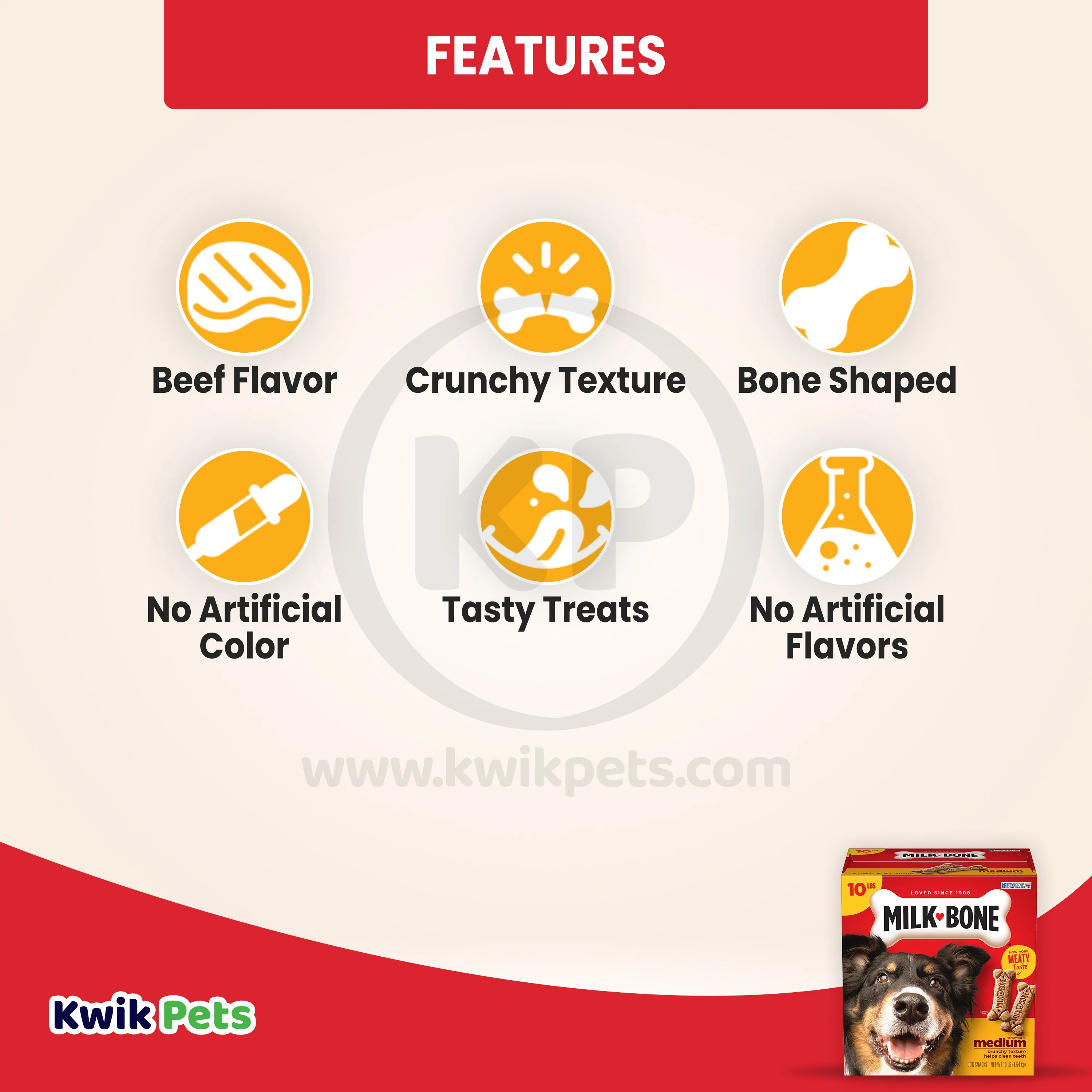 Milk-Bone Dog Biscuits Original Medium 10-lb - Image 3