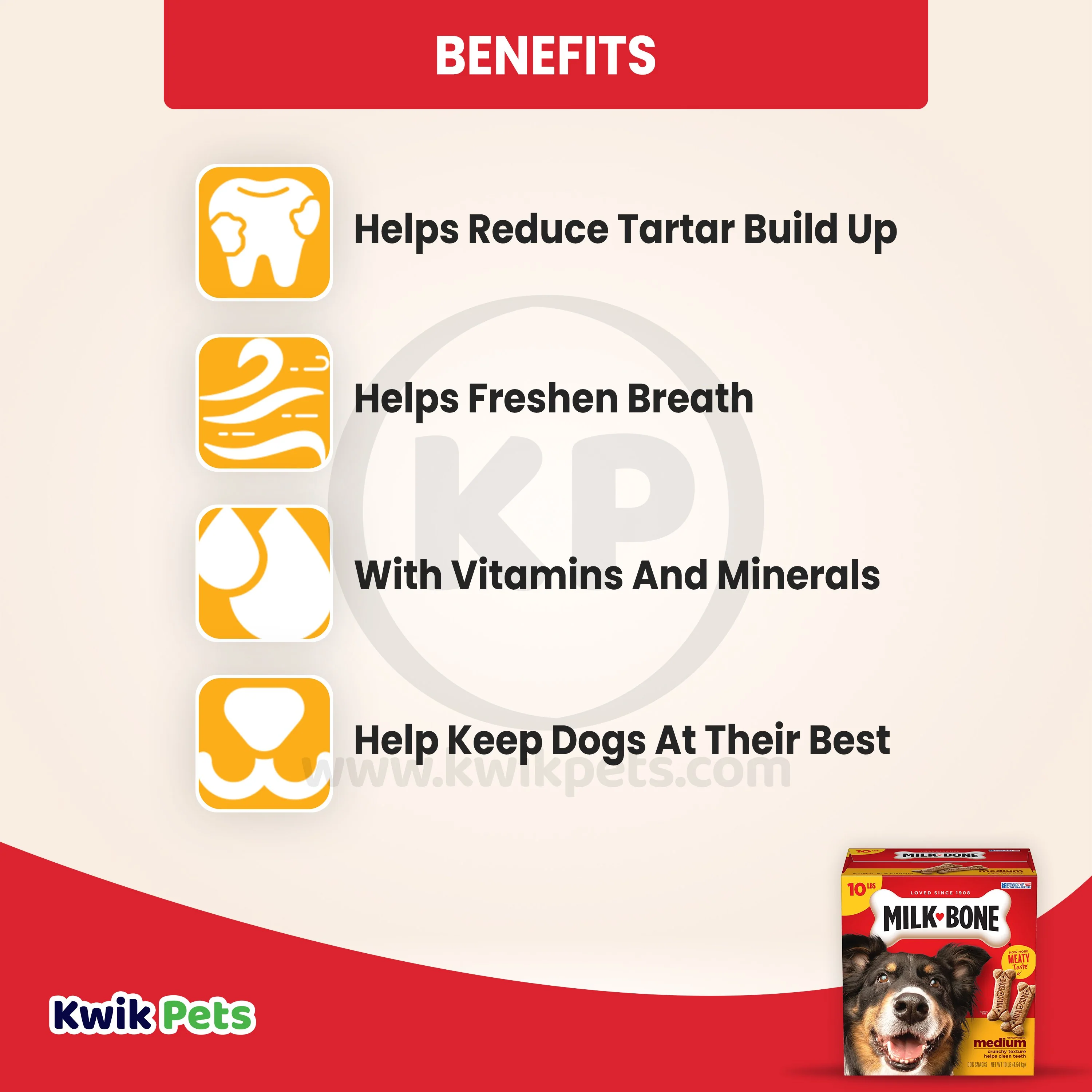 Milk-Bone Dog Biscuits Original Medium 10-lb - Image 4