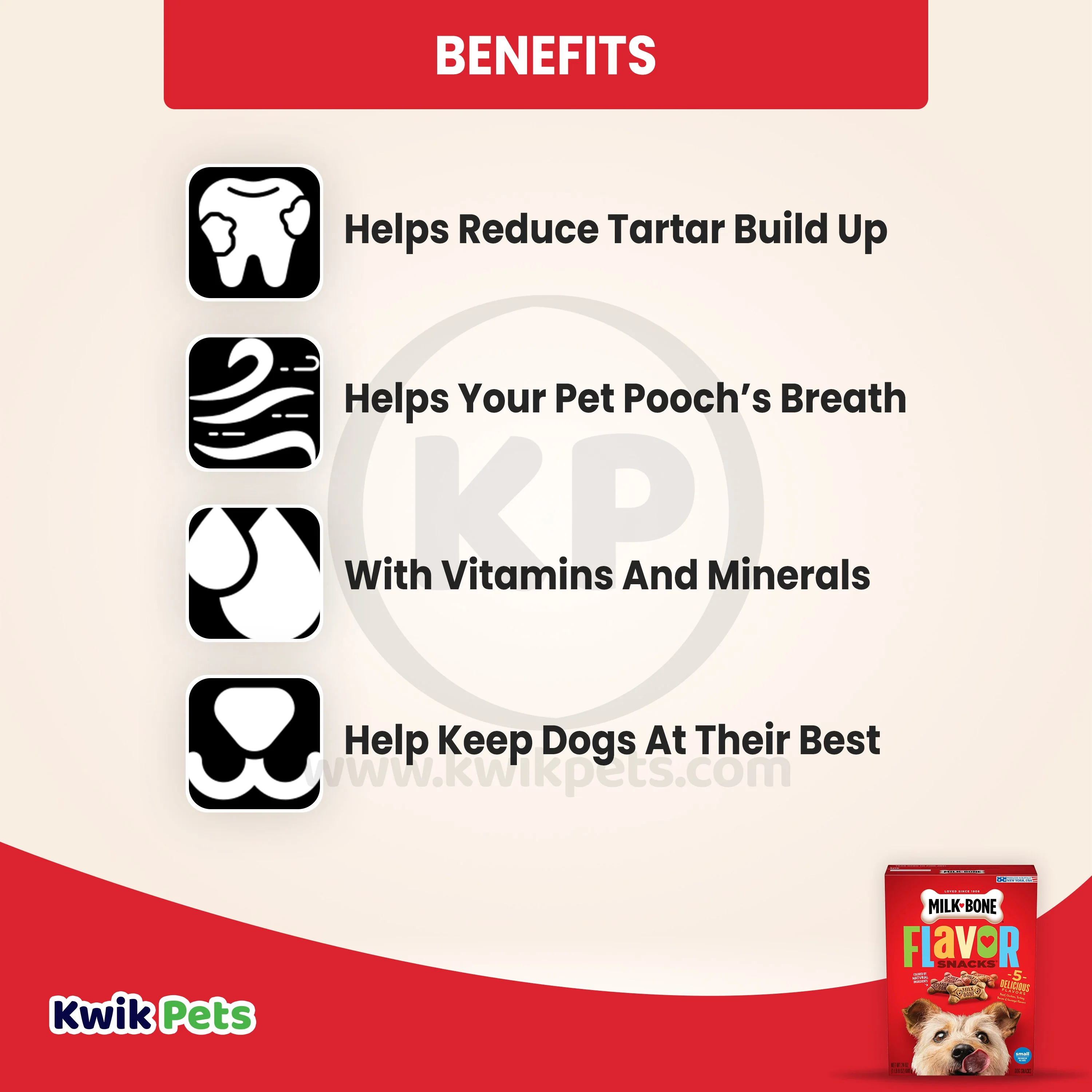 Milk-Bone Flavor Snacks Dog Treats Small/Medium 24-oz - Image 4