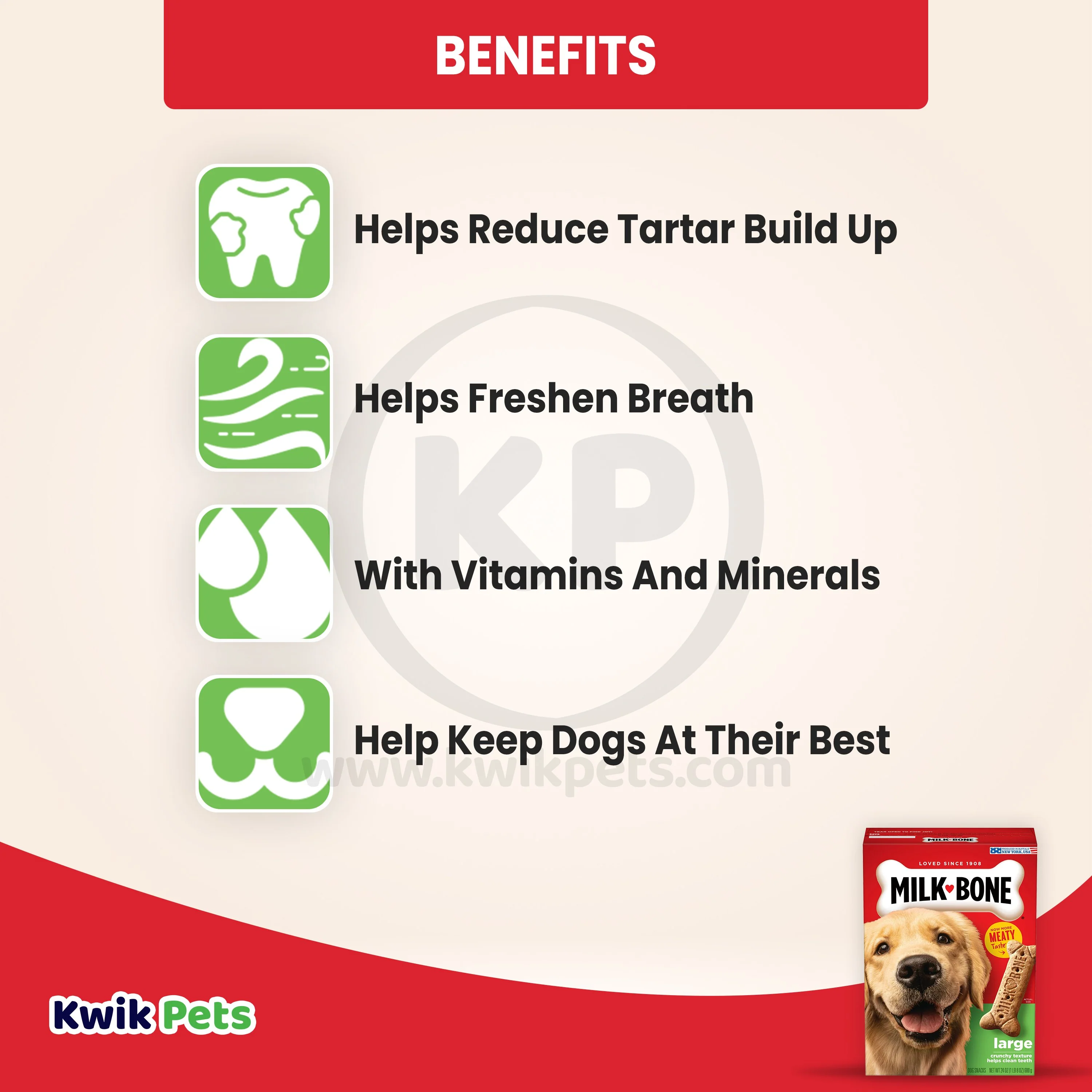 Milk-Bone Dog Biscuits Original Large 24-oz - Image 4