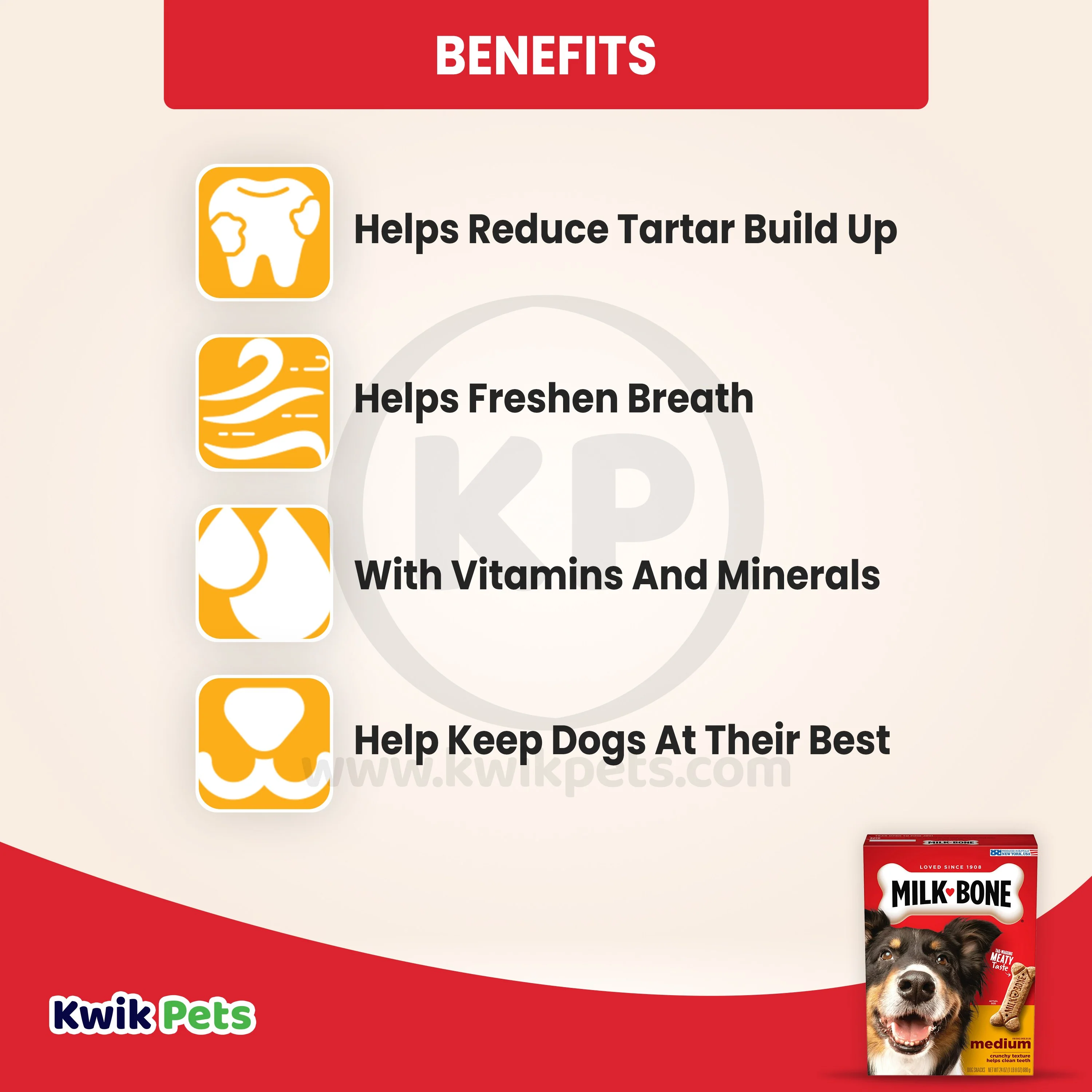 Milk-Bone Dog Biscuits Original Medium 24-oz - Image 4