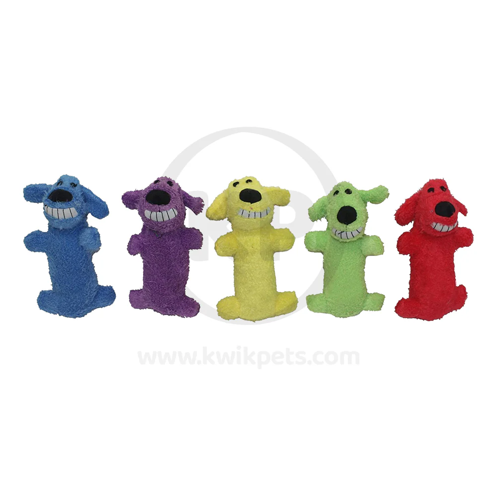 Multipet Loofa Dog Toy Assorted Mini 6-in - Image 2