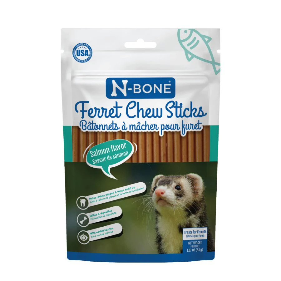 N-Bone Ferret Chew Sticks Salmon 1.87-oz