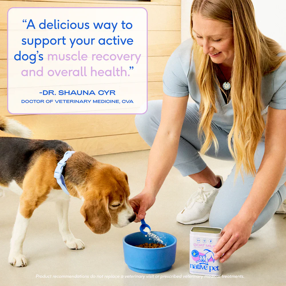 Native Pet Goat Milk Powder Recovery & Energy Support for Active Dogs 7-oz - Image 5