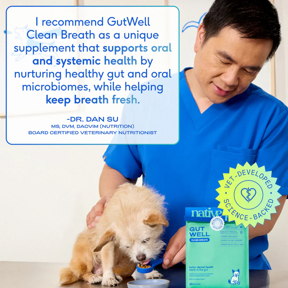 Native Pet Gutwell Clean Breath Dog Dental Care Supplement 12.7-oz - Image 8