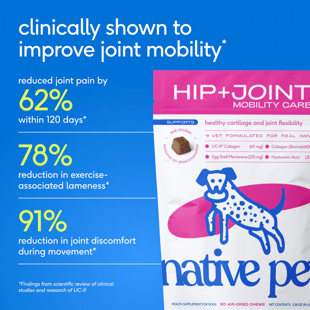 Native Pet Hip & Joint Mobility Care Chews for Dogs 60 Count - Image 3