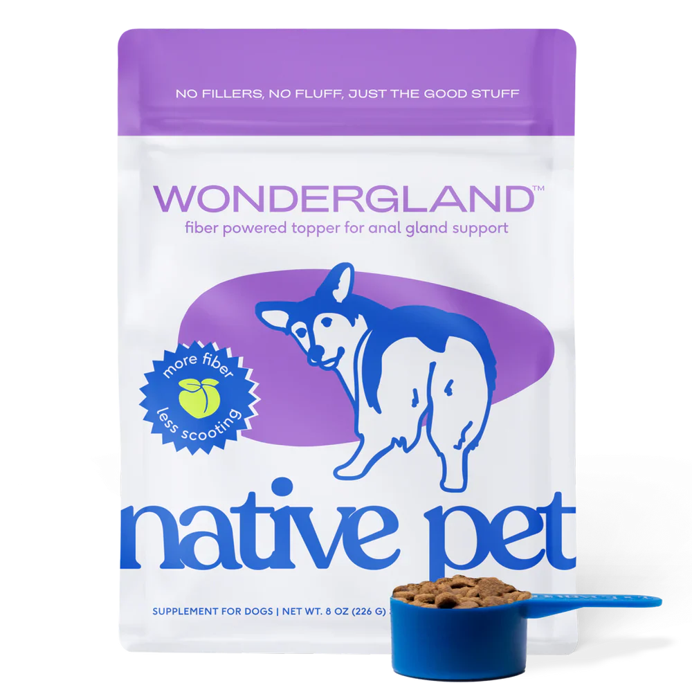 Native Pet WonderGland Anal Gland Pumpkin Fiber & Digestive Supplement for Dogs 8-oz