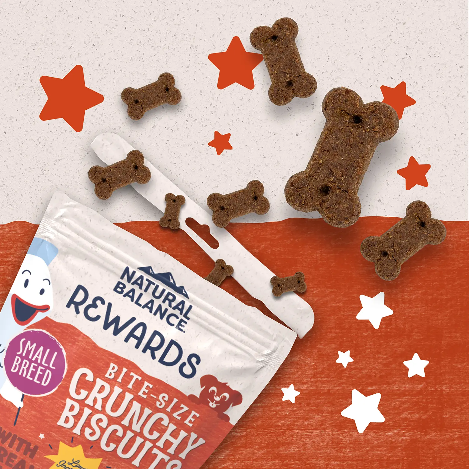 Natural Balance Pet Foods Rewards Bite-Size Crunchy Biscuits Small Breed Dog Treats Salmon 8-oz - Image 5