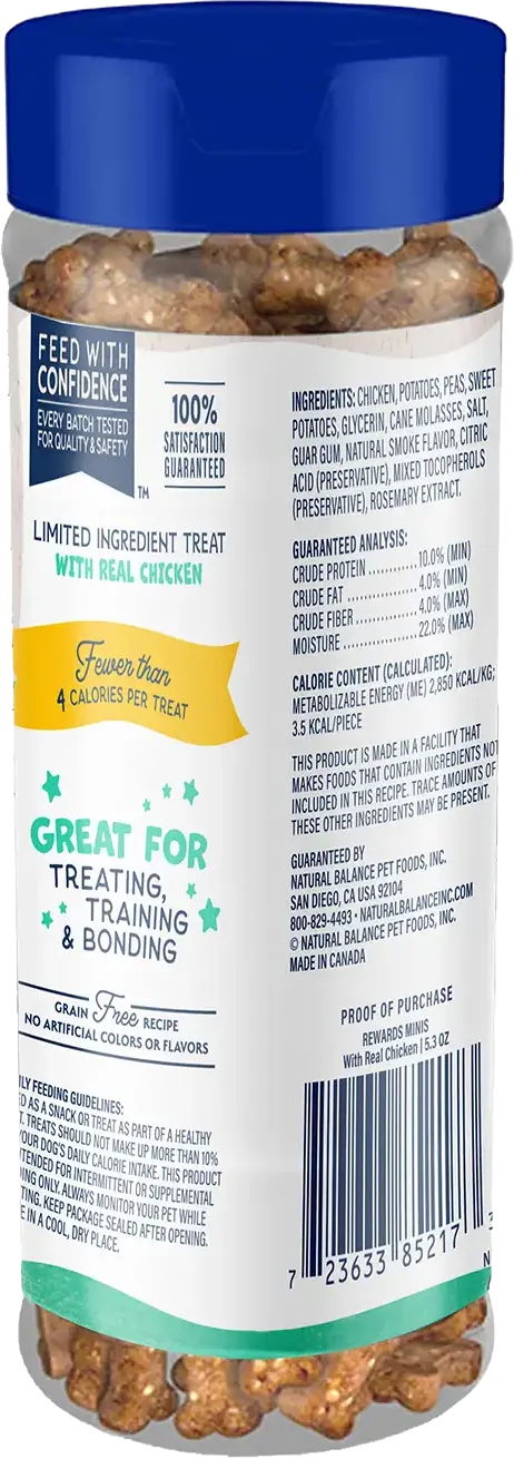 Natural Balance Pet Foods Rewards Minis Soft & Meaty Dog Treats Chicken 5.3-oz - Image 2