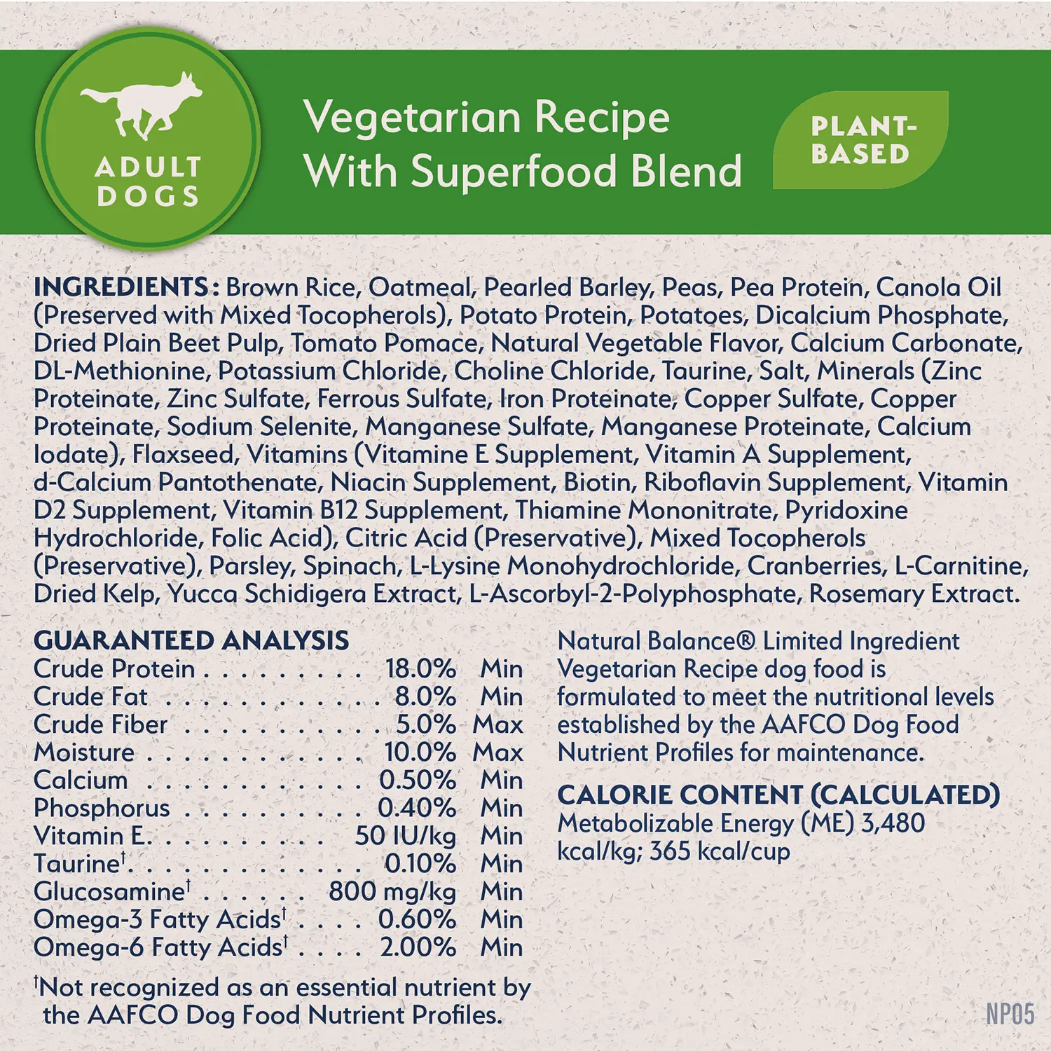 Natural Balance Pet Foods L.I.D Plant Powered Vegan-Friendly Vegetarian Recipe Dry Dog Food 4-lb - Image 8