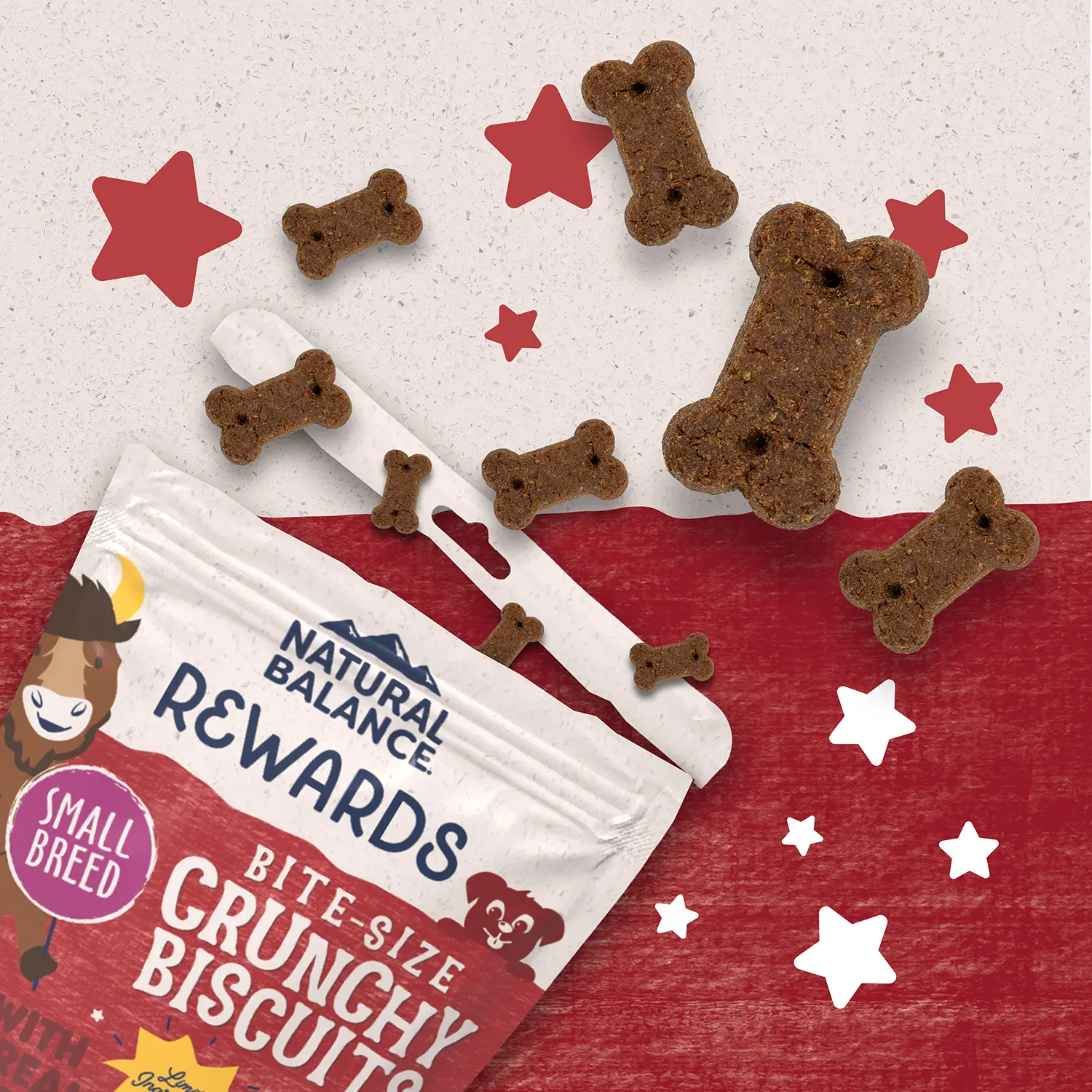 Natural Balance Pet Foods Rewards Bite-Size Crunchy Biscuits Small Breed Dog Treats Bison 8-oz - Image 5