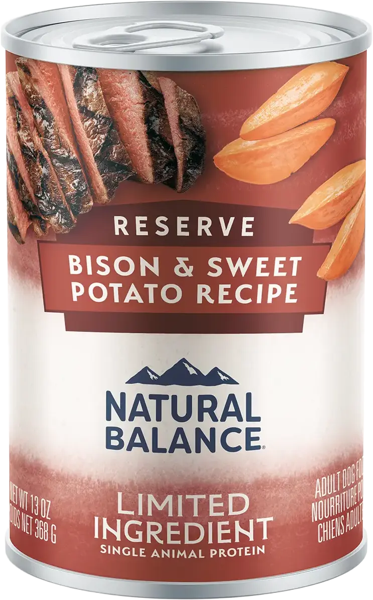 Natural Balance Pet Foods Limited Ingredient Reserve Canned Dog Food Bison & Sweet Potato 13-oz