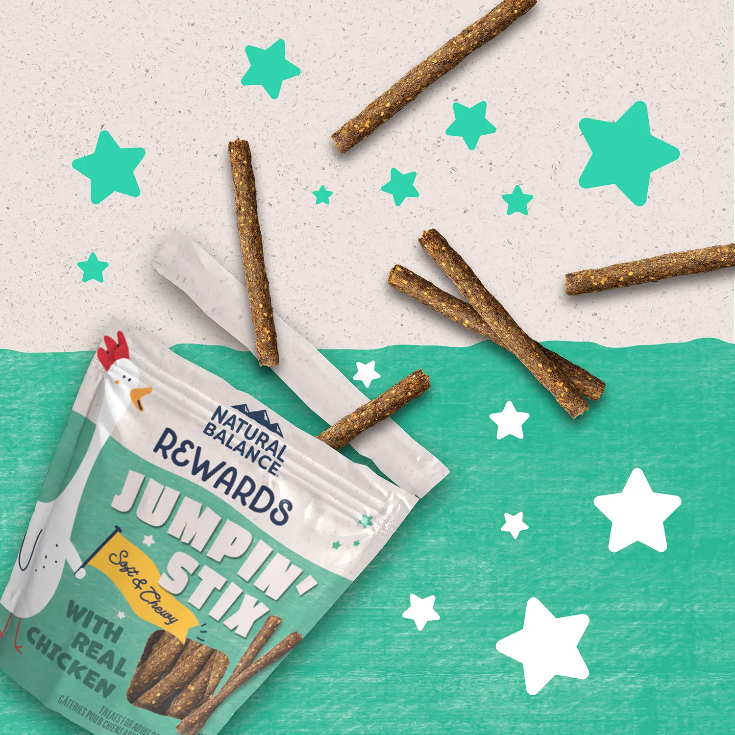 Natural Balance Pet Foods Rewards Jumpin' Stix Soft & Meaty Dog Treats Chicken 4-oz - Image 6