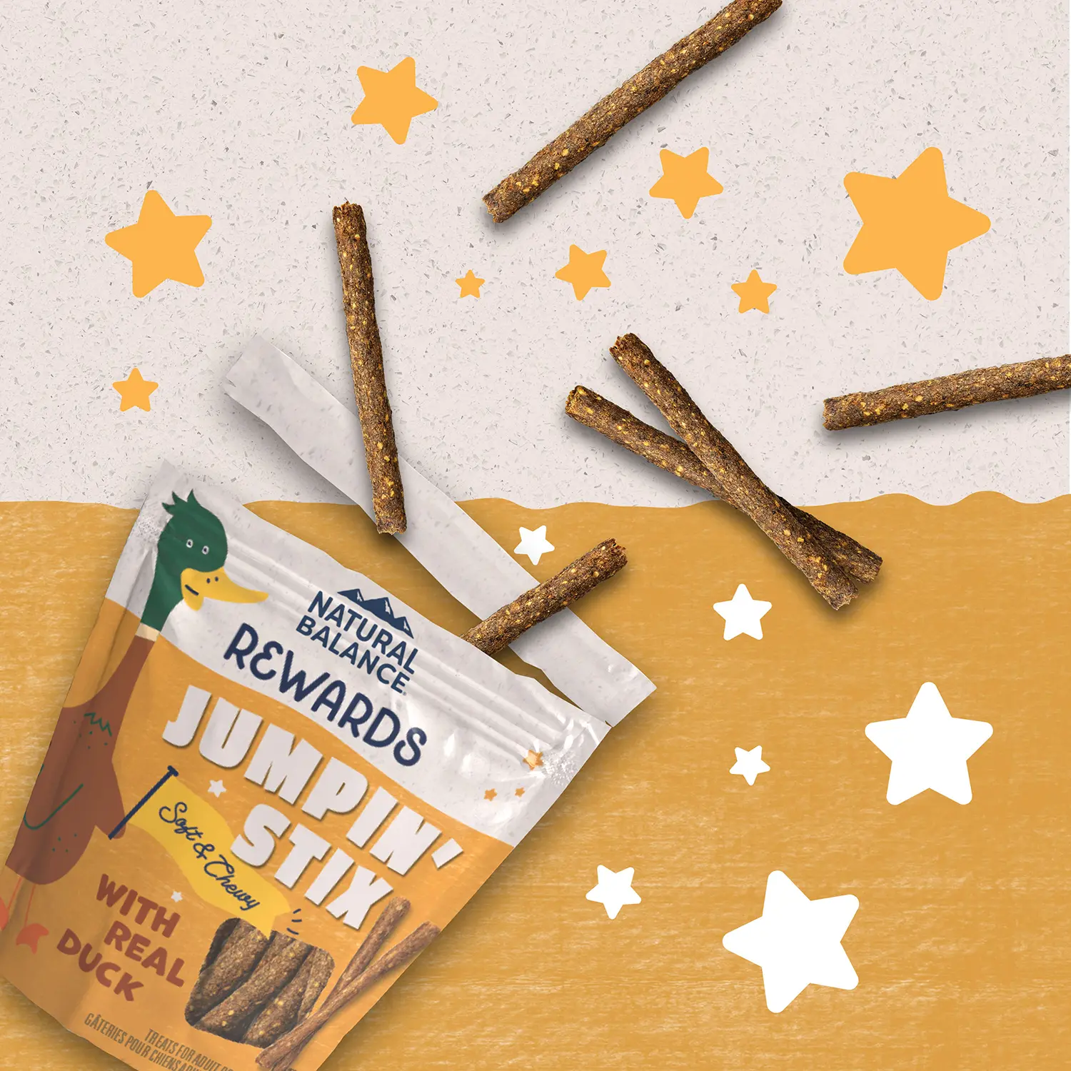 Natural Balance Pet Foods Rewards Jumpin' Stix Soft & Meaty Dog Treats Duck 10-oz - Image 5