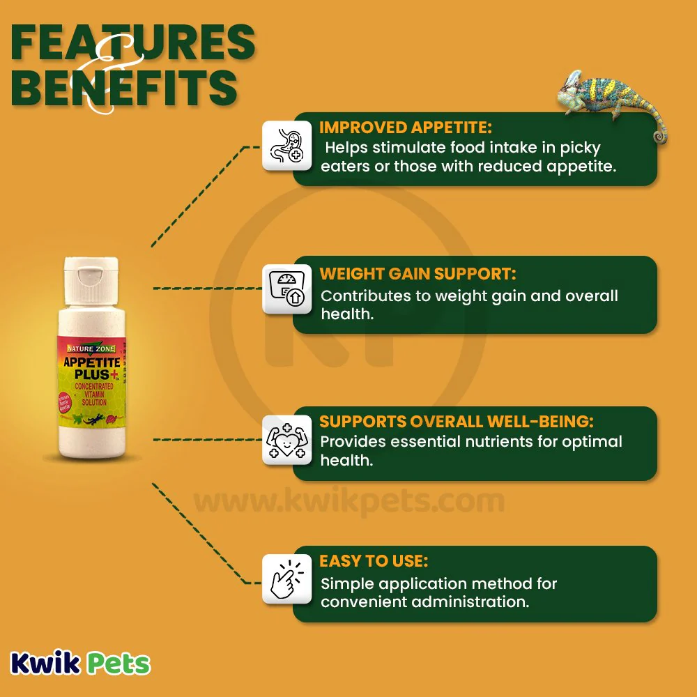 Nature Zone Appetite Plus Reptiles Vitamin Solution 1.7-oz - Image 2