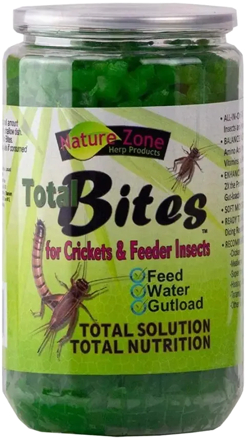 Nature Zone Total Bites with Spirulina for Crickets and Feeder Insects 9-oz