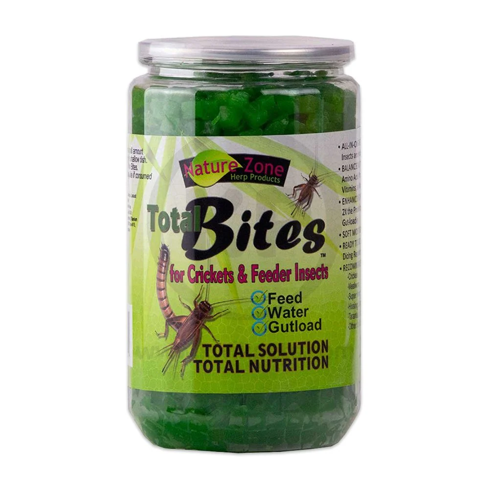 Nature Zone Total Bites with Spirulina for Crickets and Feeder Insects 24-oz