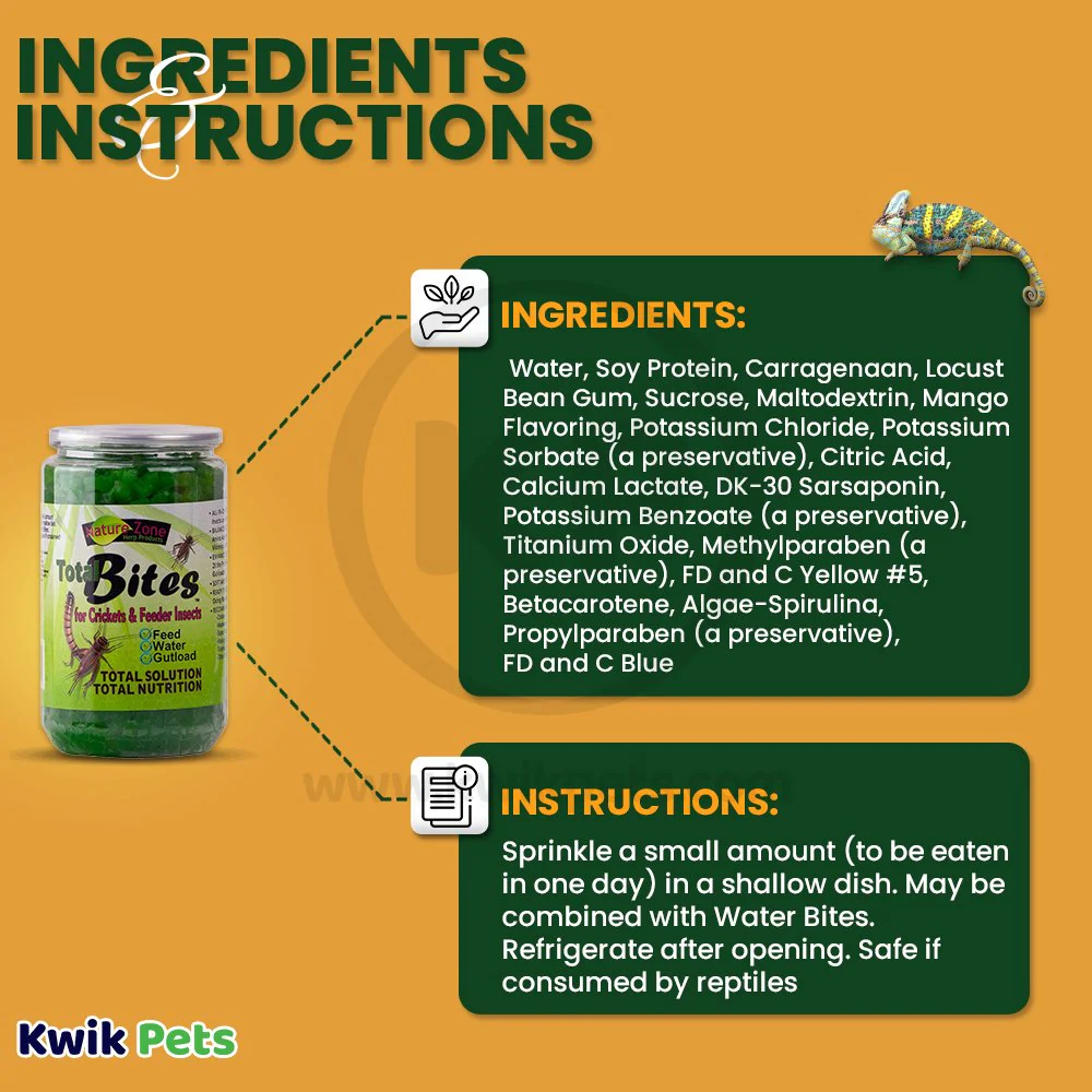Nature Zone Total Bites with Spirulina for Crickets and Feeder Insects 24-oz - Image 4