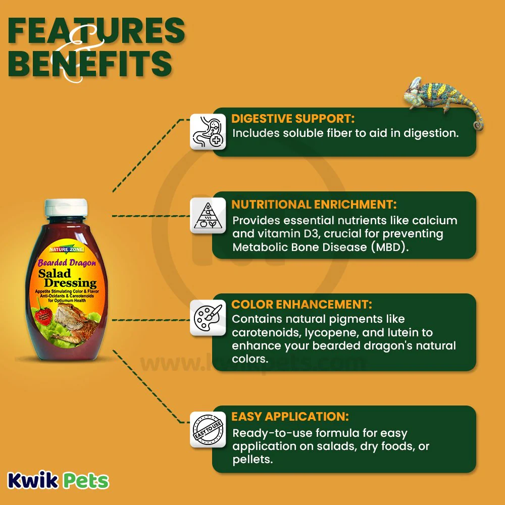 Nature Zone Salad Dressing Wet Food for Bearded Dragons 12-oz - Image 2