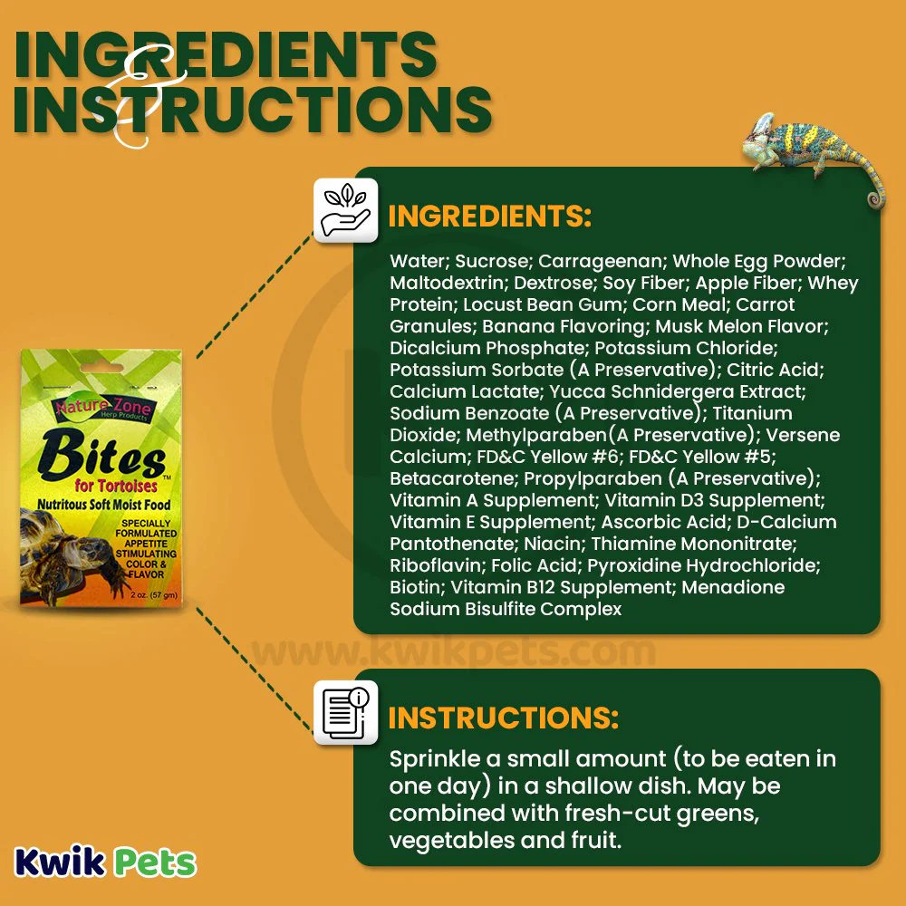 Nature Zone Tortoise Nutri Bites Gel Food 2-oz - Image 3