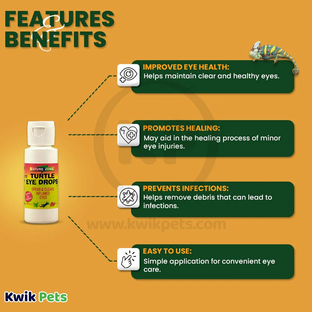 Nature Zone Turtle Eye Drops for Inflammed Eyes 2-oz - Image 2