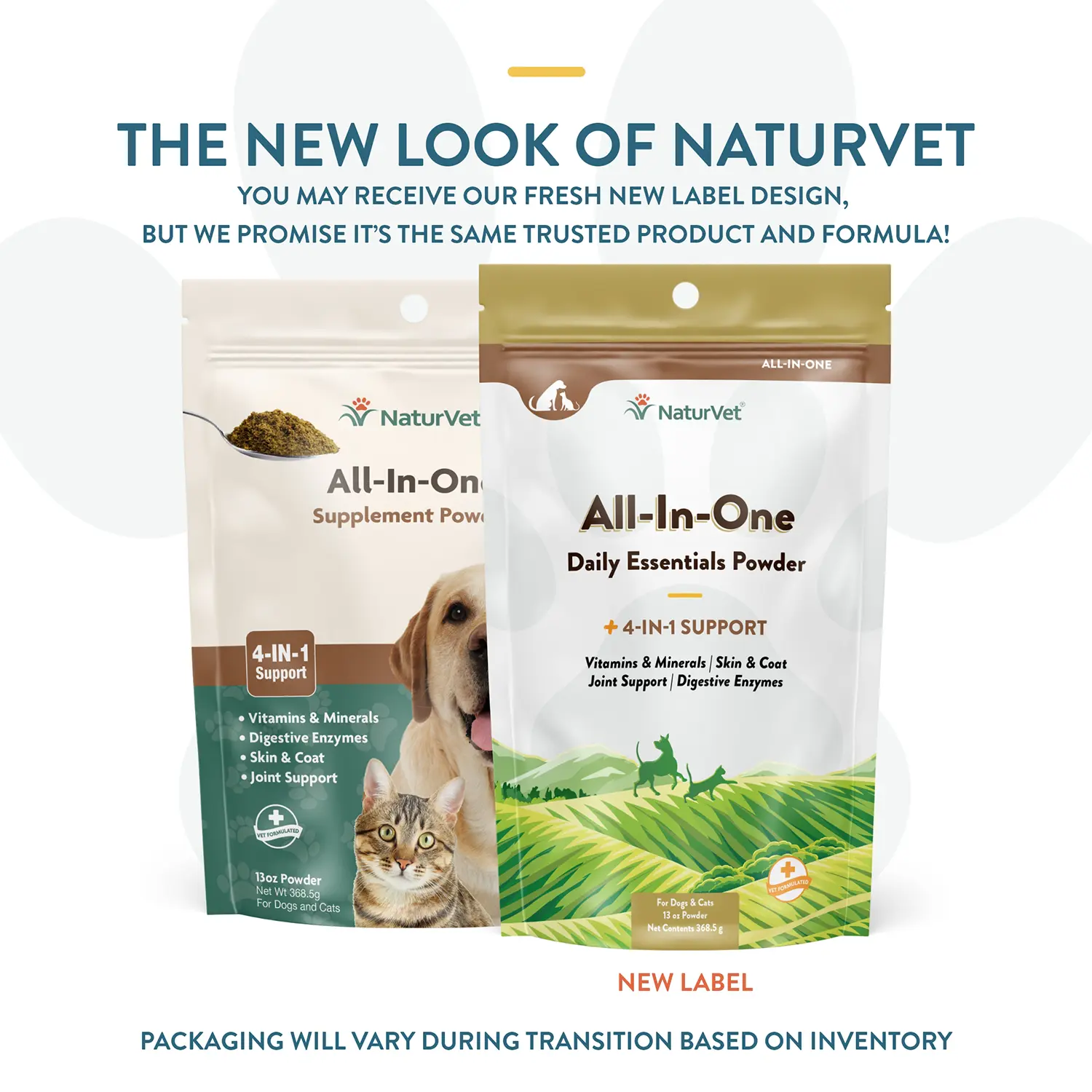 NaturVet All-in-One Daily Essentials Powder for Dogs & Cats 13-oz - Image 2