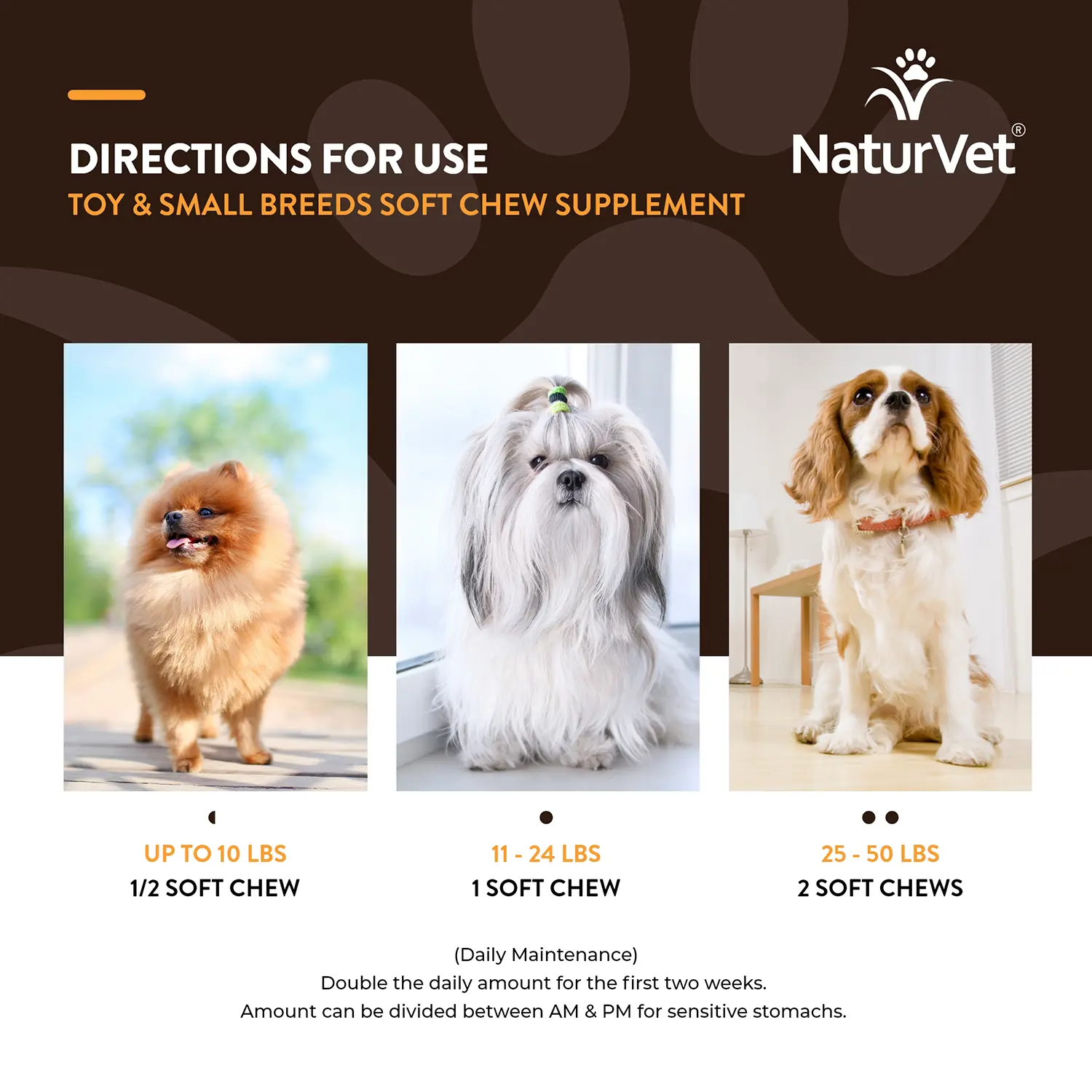 NaturVet Breed Specific Toy & Small Breeds Soft Chew Supplement for Dogs 60 Count 4.6-oz - Image 9