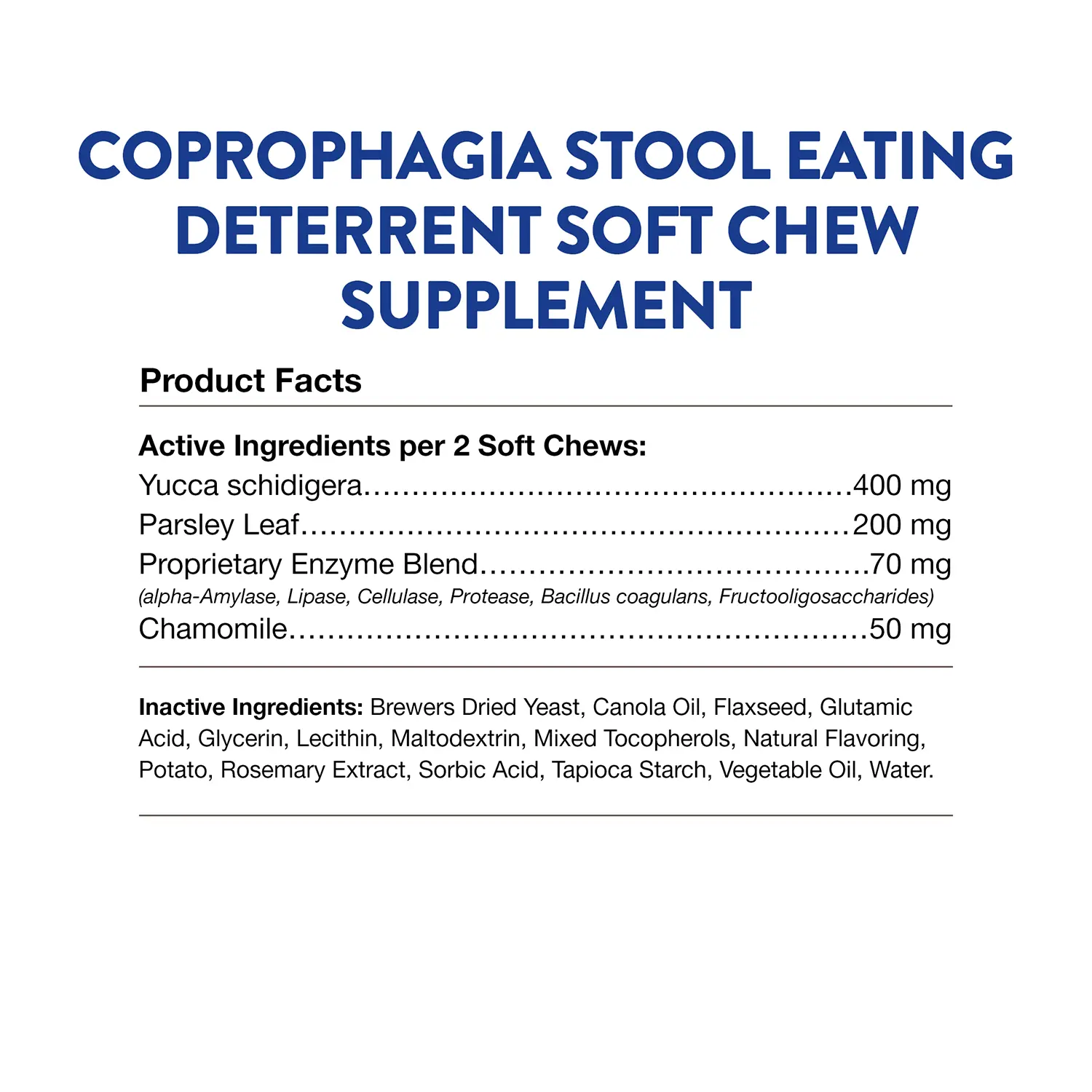 NaturVet Coprophagia Stool Eating Deterrent Soft Chews for Dogs 70 Count 5.4-oz - Image 5