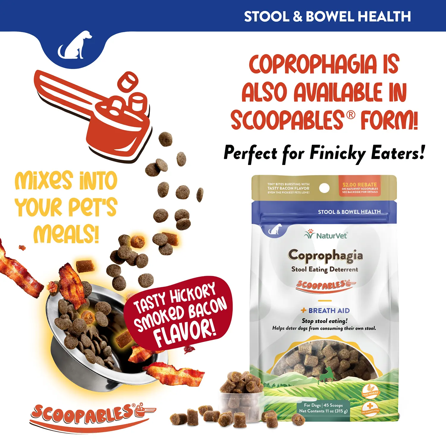 NaturVet Coprophagia Stool Eating Deterrent Soft Chews for Dogs 70 Count 5.4-oz - Image 7
