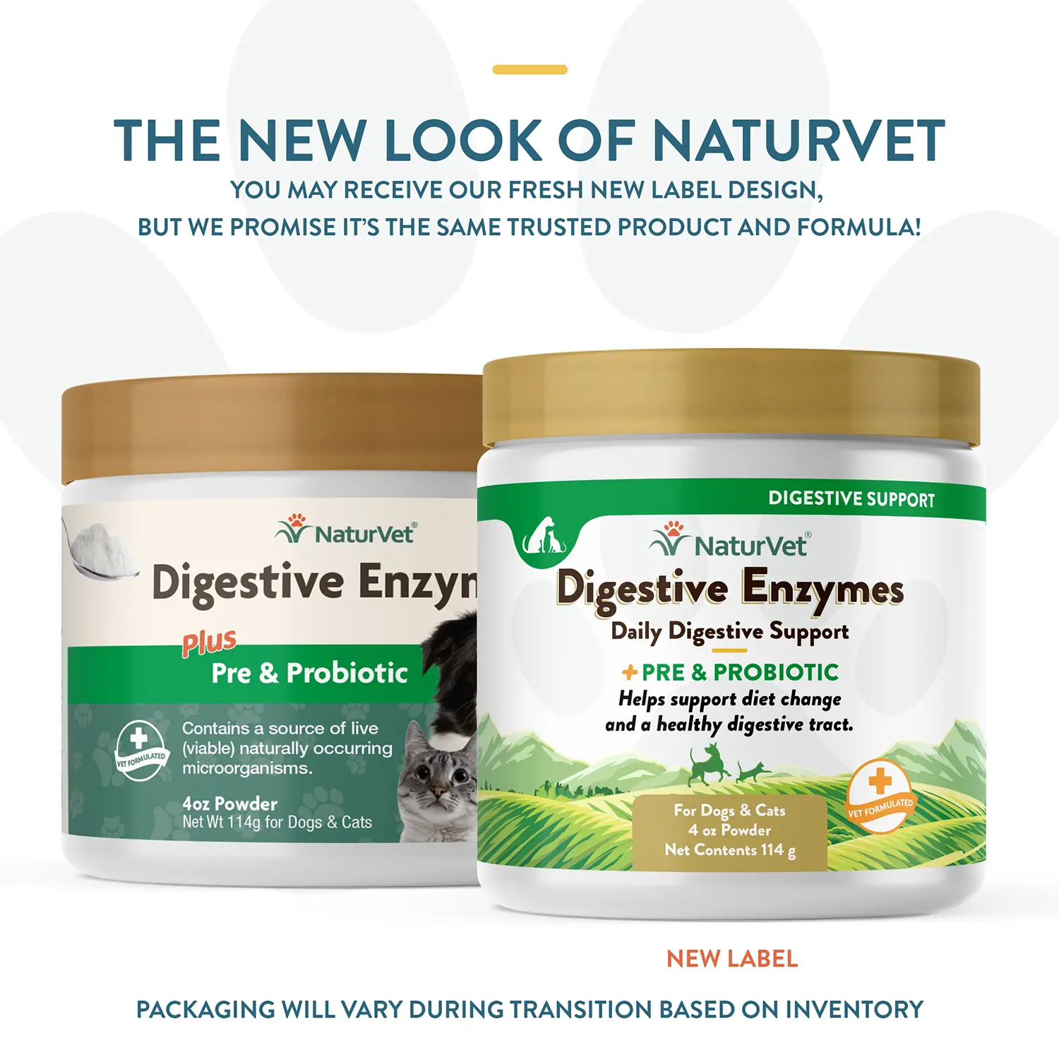 NaturVet Digestive Enzymes Plus Pre and Probiotic Powder for Dogs & Cats 4-oz - Image 2