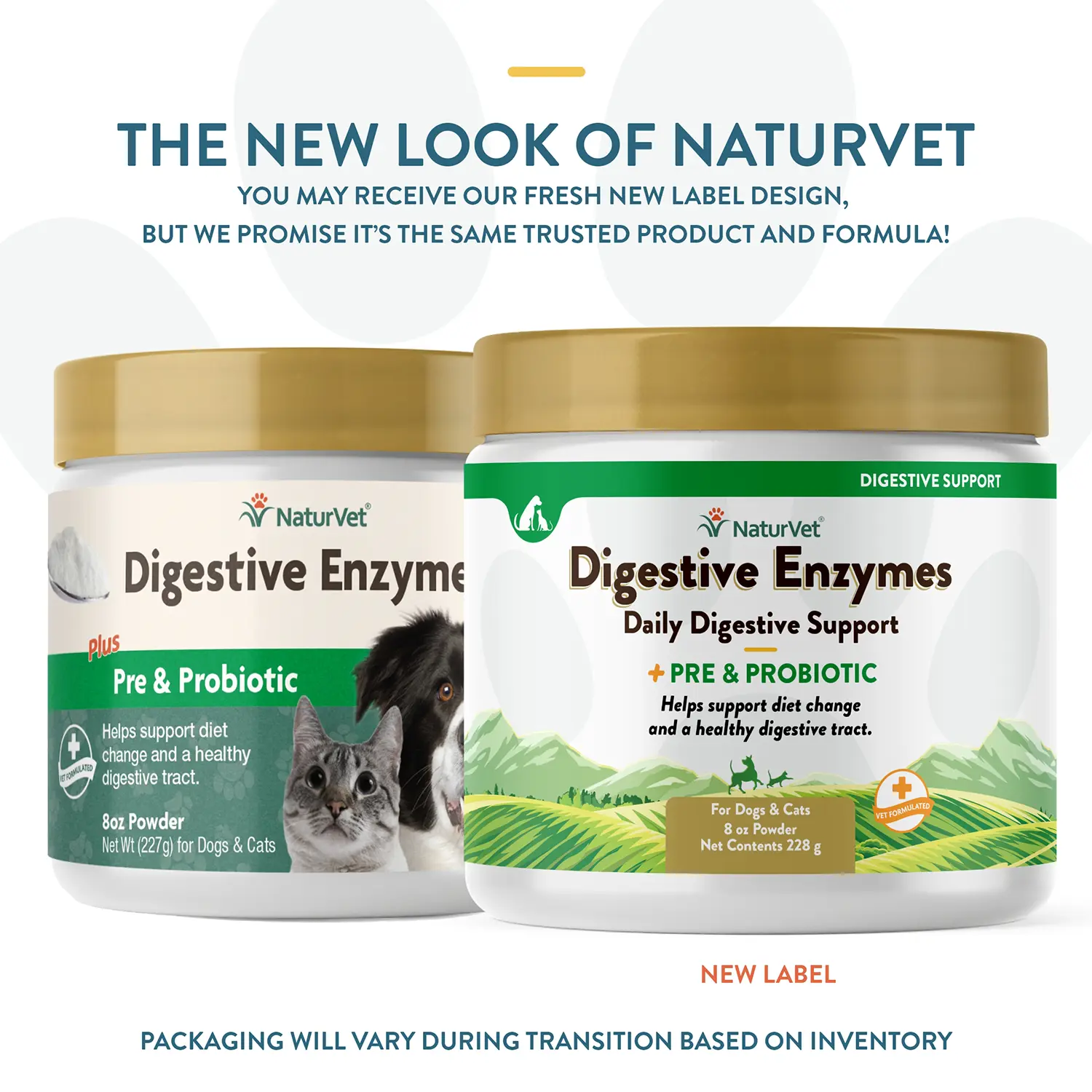 NaturVet Digestive Enzymes Plus Pre and Probiotic Powder for Dogs & Cats 8-oz - Image 2