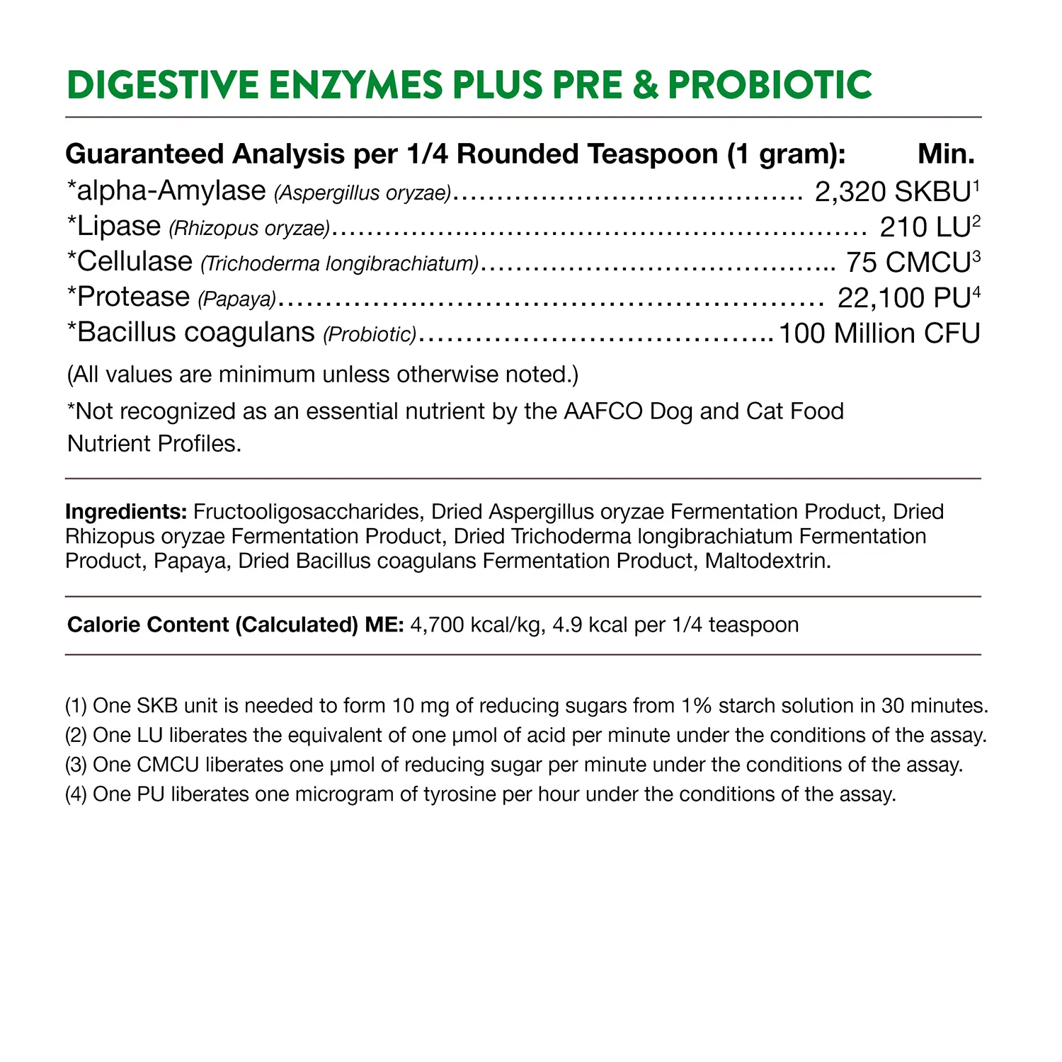NaturVet Digestive Enzymes Plus Pre and Probiotic Powder for Dogs & Cats 8-oz - Image 7