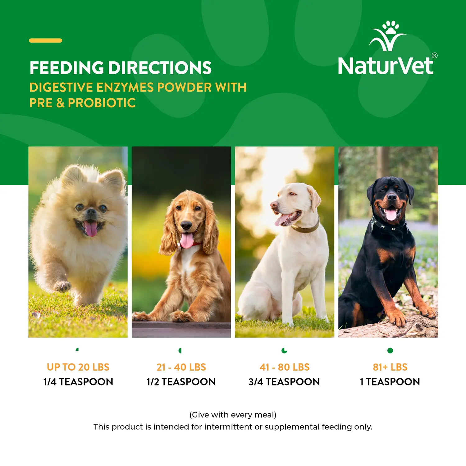 NaturVet Digestive Enzymes Plus Pre and Probiotic Powder for Dogs & Cats 8-oz - Image 8