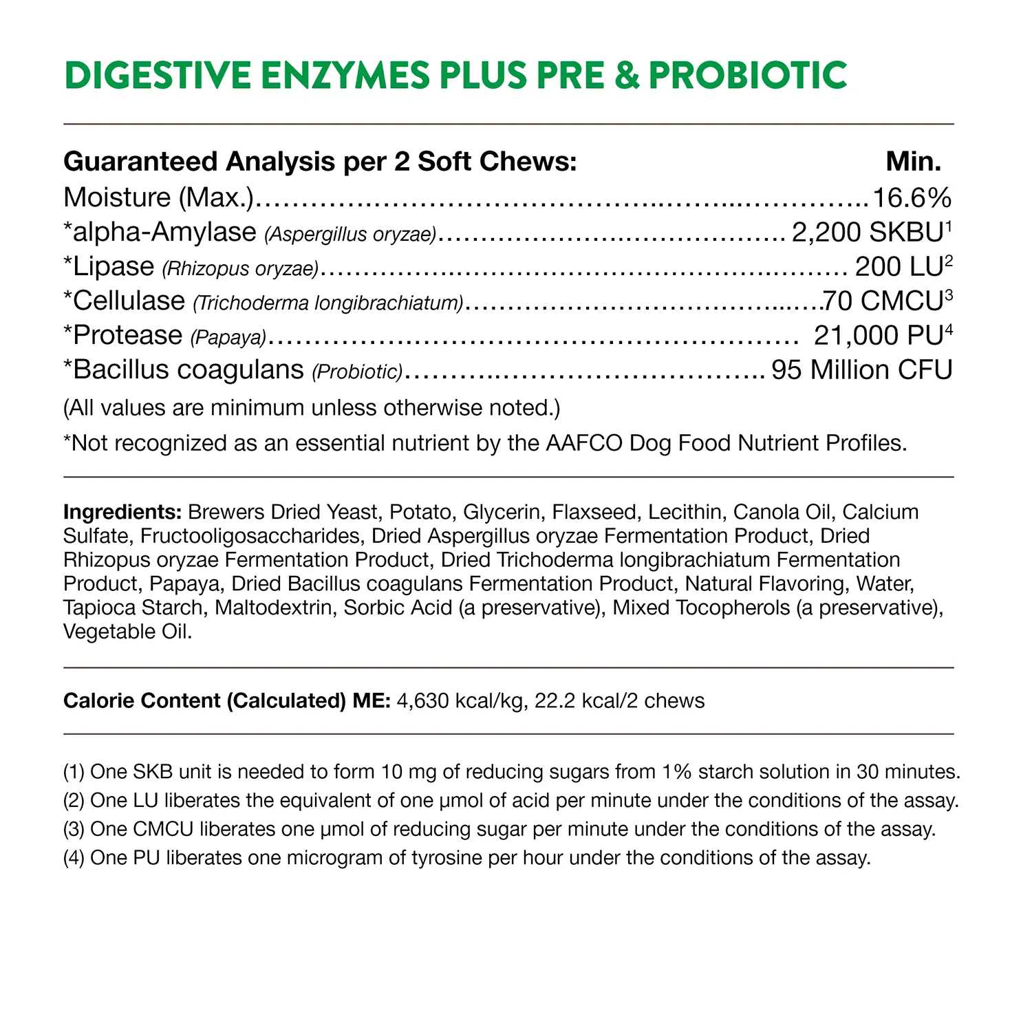NaturVet Digestive Enzymes Plus Pre and Probiotic Soft Chews for Dogs 120 Count 10-oz - Image 7