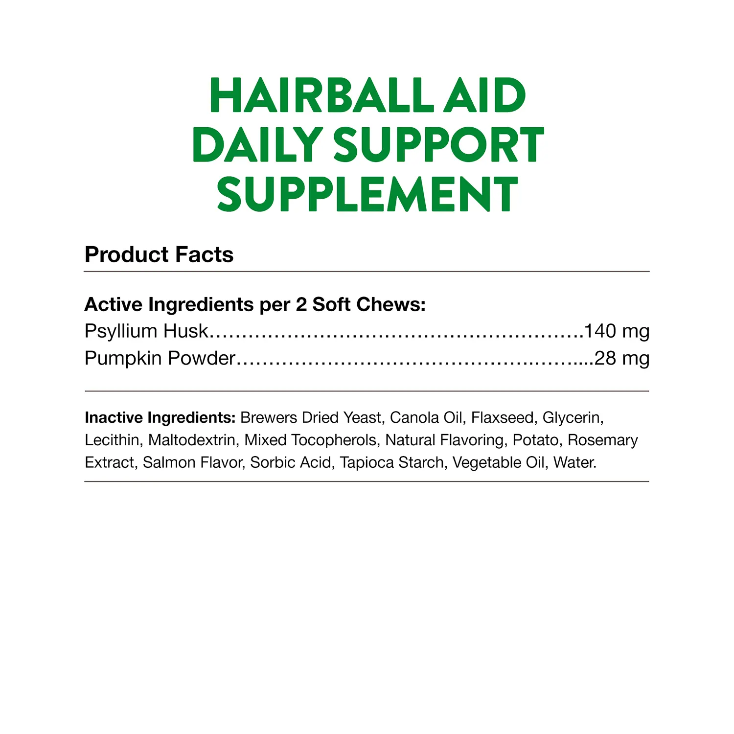 NaturVet Hairball Aid Plus Pumpkin Soft Chews for Cats 60 Count 3.1-oz - Image 6
