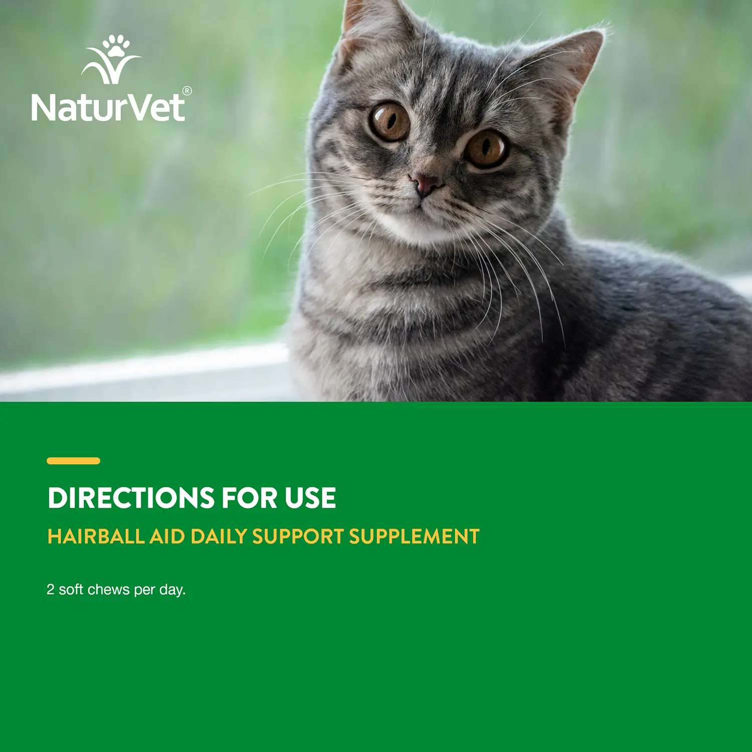 NaturVet Hairball Aid Plus Pumpkin Soft Chews for Cats 60 Count 3.1-oz - Image 8