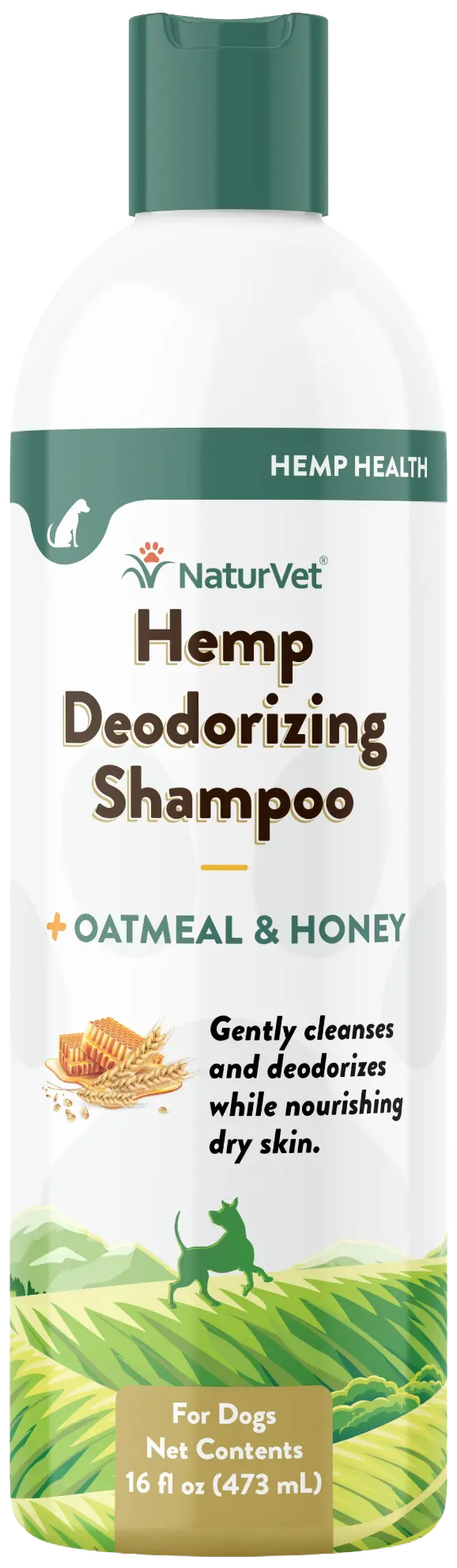 NaturVet Hemp Deodorizing Shampoo for Dogs 16-oz