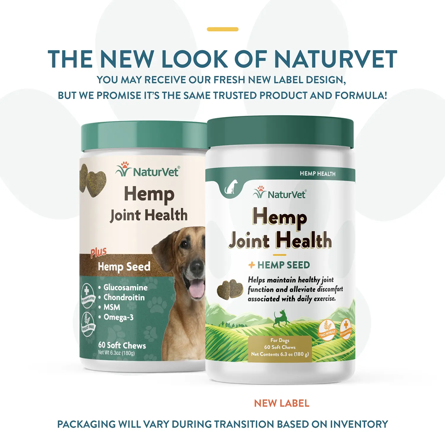 NaturVet Hemp Joint Health Soft Chews for Dogs 60 Count 6.3-oz - Image 2